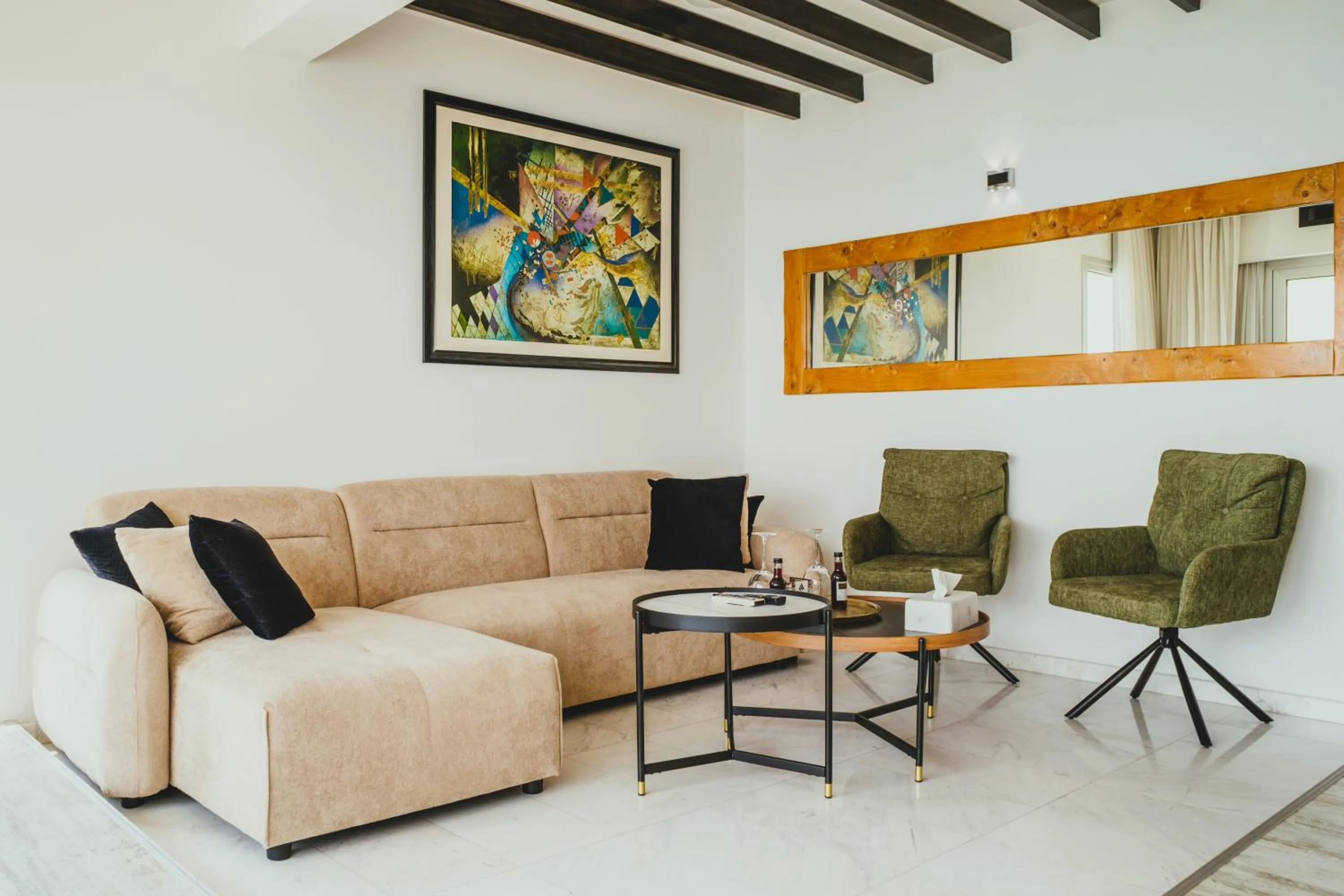 Living room in The Ciao Stelio Deluxe Boutique Hotel - Adults Only