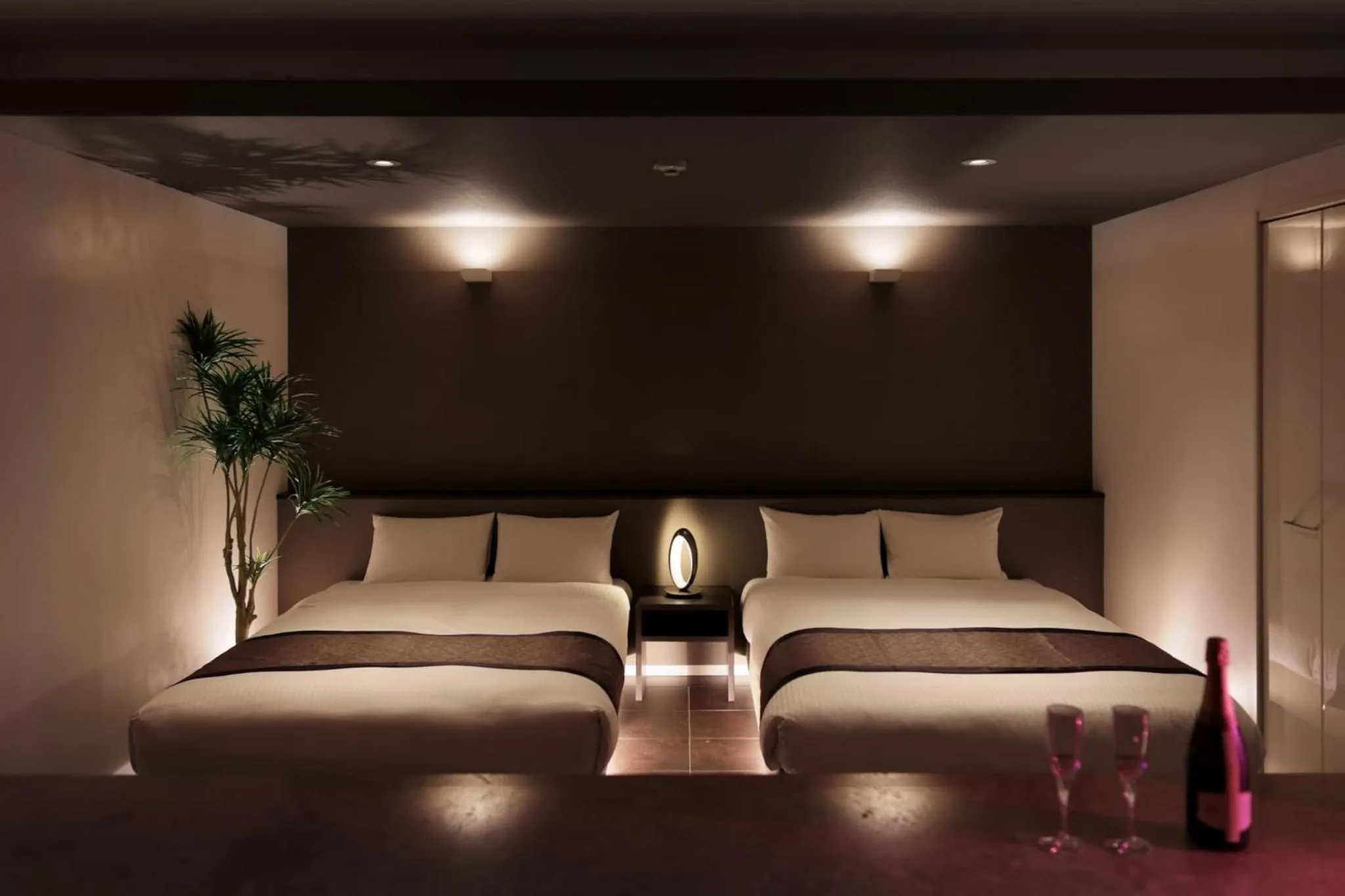 Bed in Crystal Villa Miyakojima Sunayama Beach