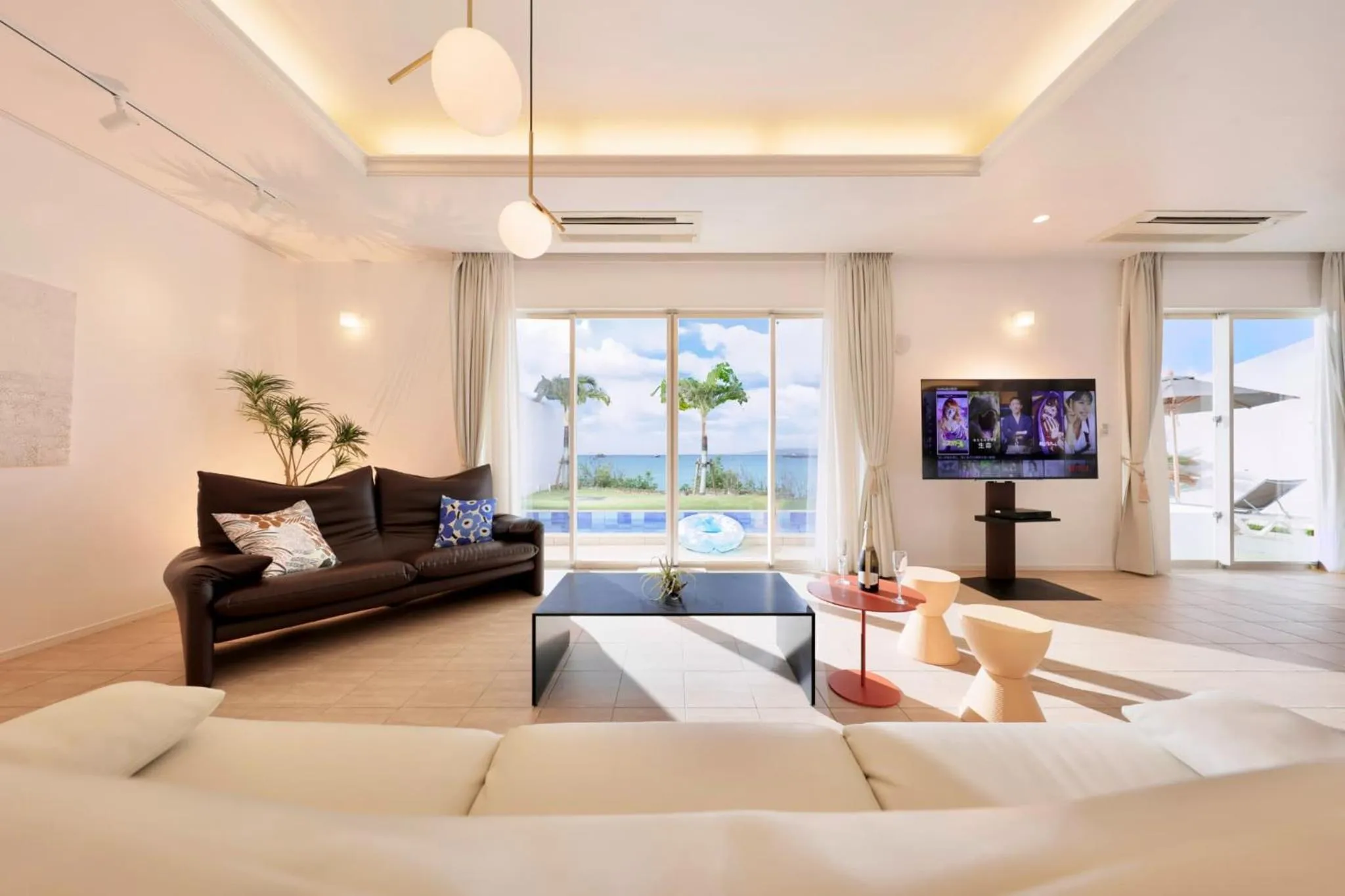 Bed in Crystal Villa Miyakojima Sunayama Beach