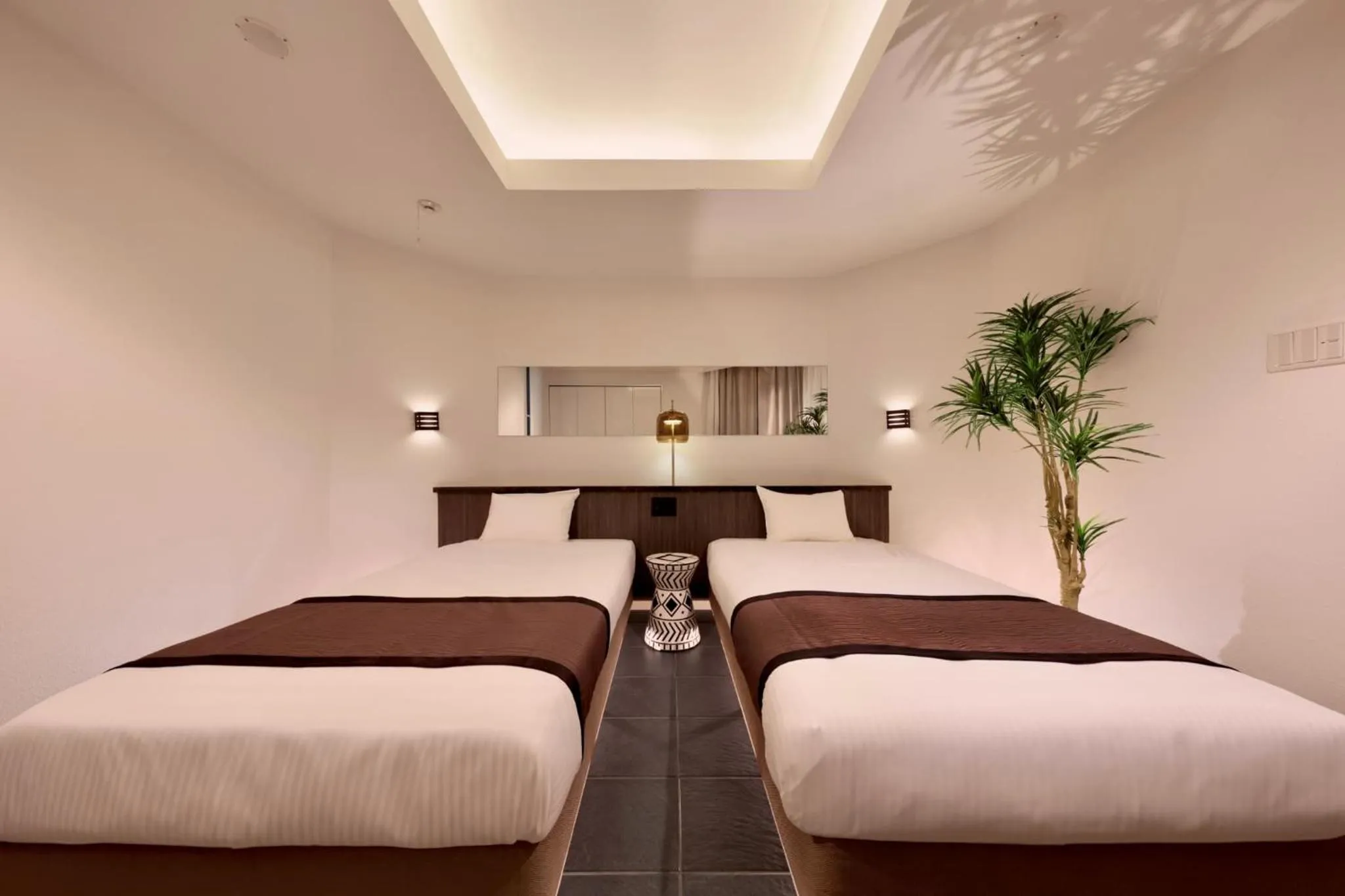 Bed in Crystal Villa Miyakojima Sunayama Beach