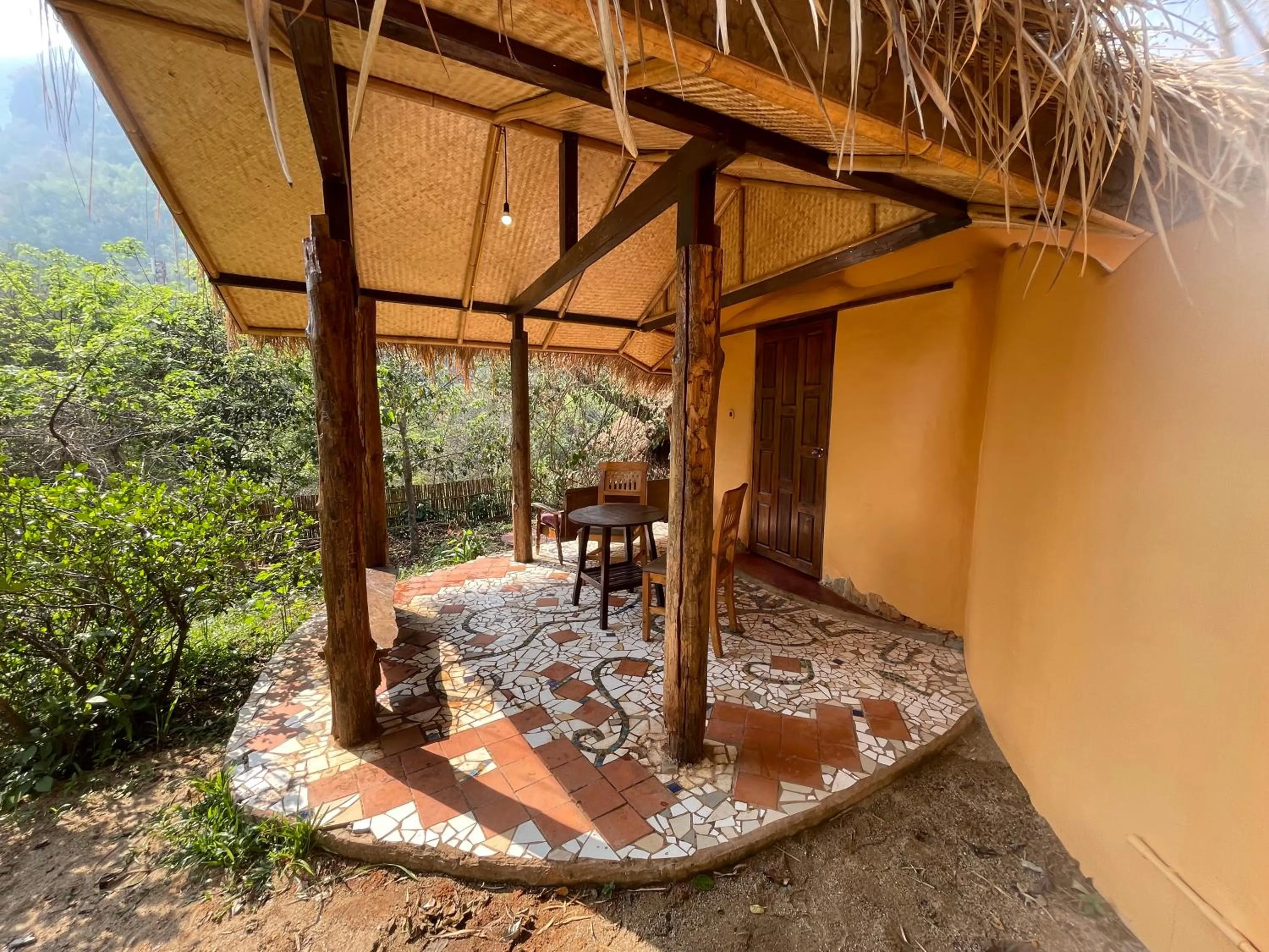Patio in Chiang Dao Roundhouses