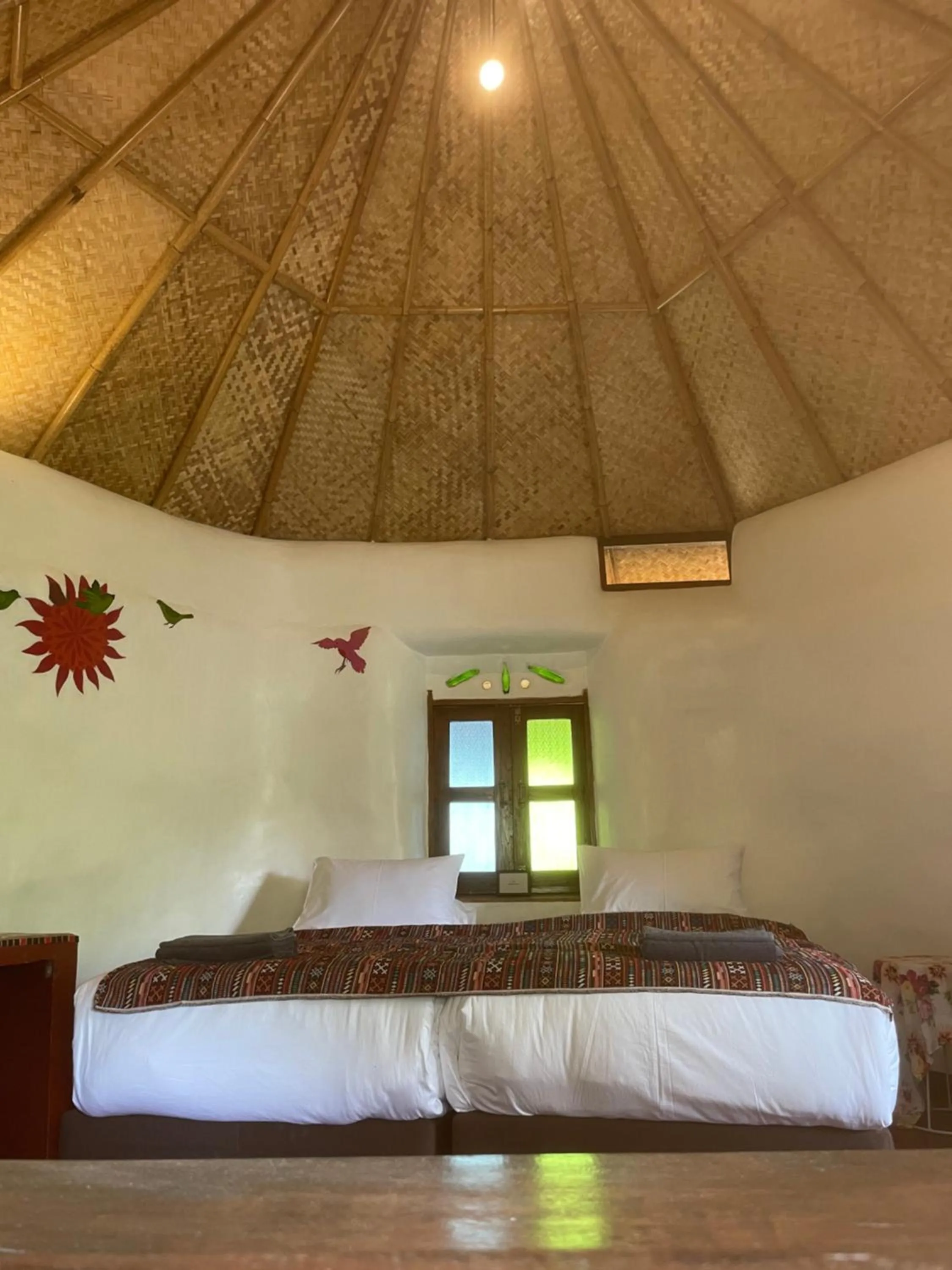 Property building, Bed in Chiang Dao Roundhouses