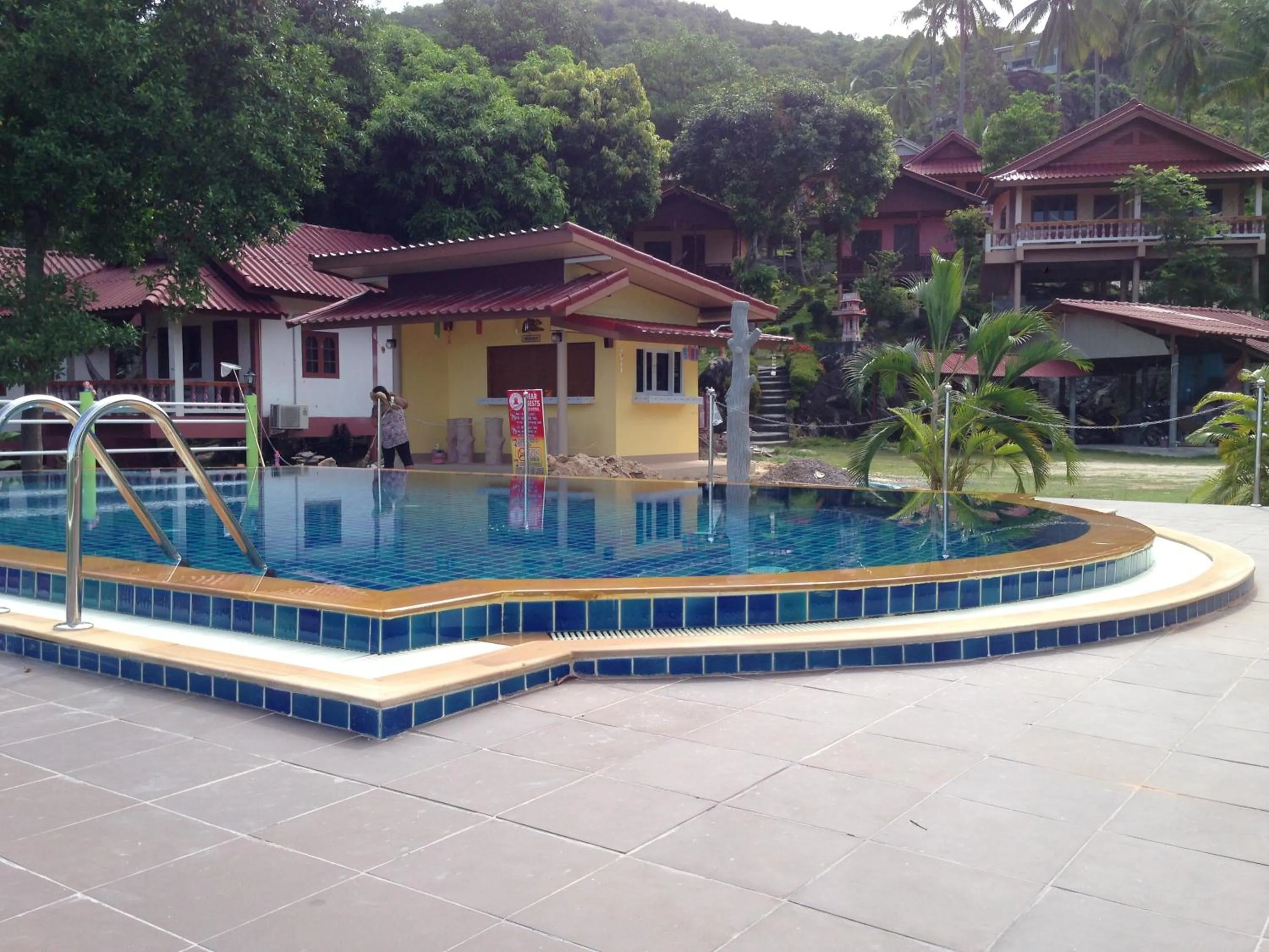 Swimming pool in J.B.Hut Bungalows