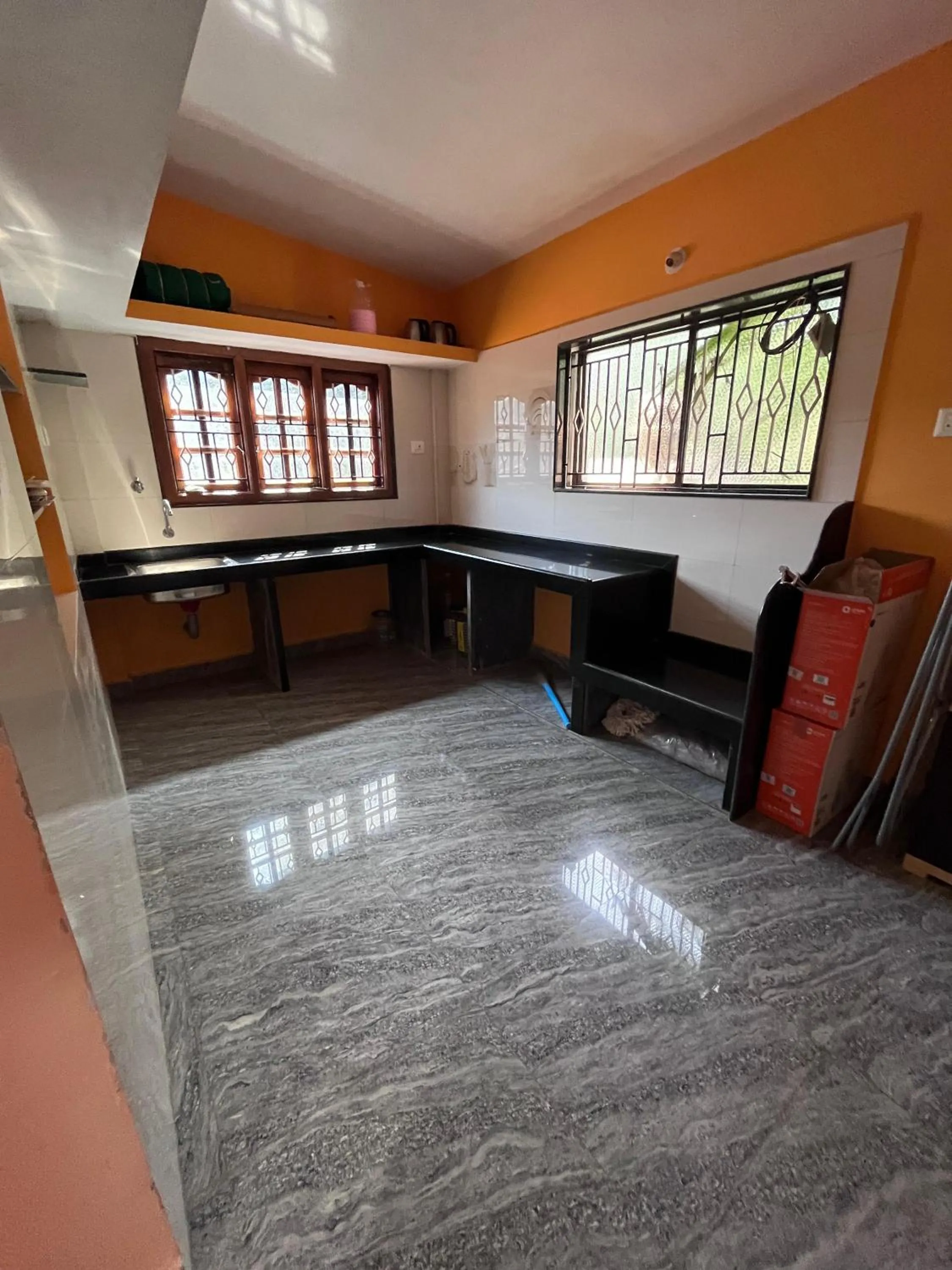 Kitchen or kitchenette in HostelVK Gokarna