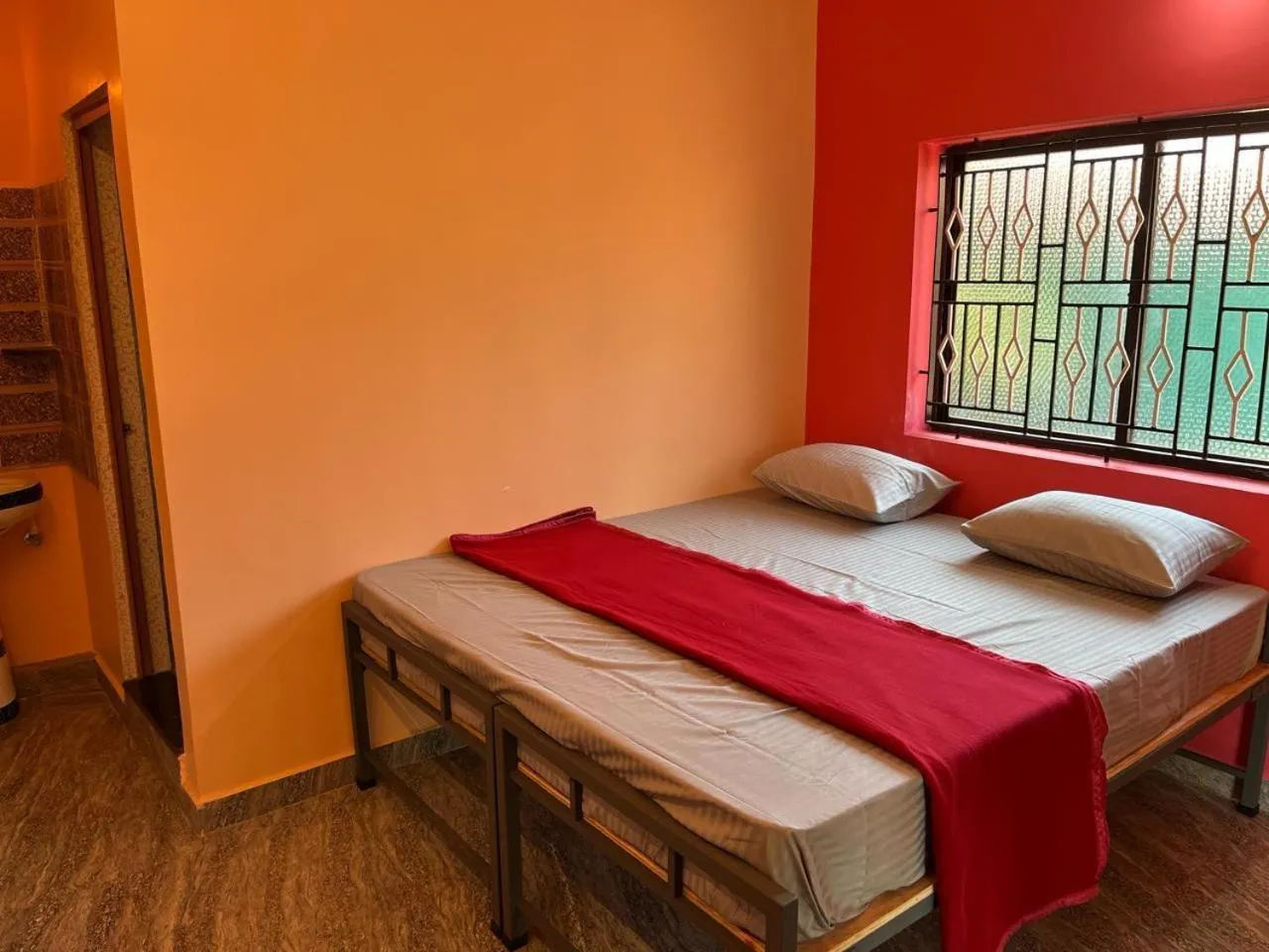 Bed in HostelVK Gokarna