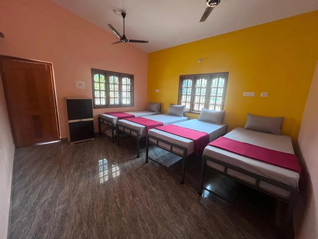 Bed in HostelVK Gokarna