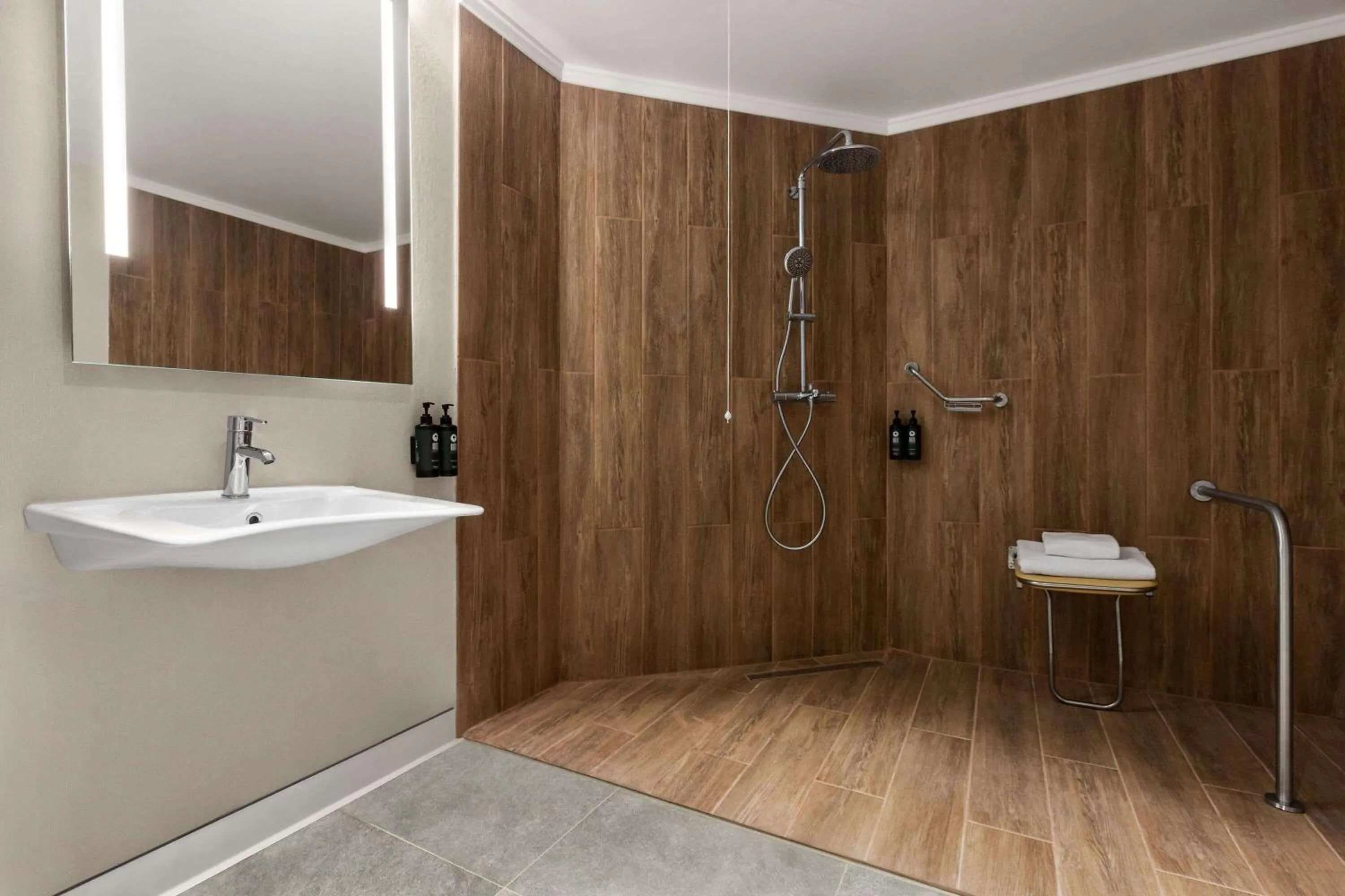 Shower in Ramada Encore by Wyndham Istanbul Arnavutkoy