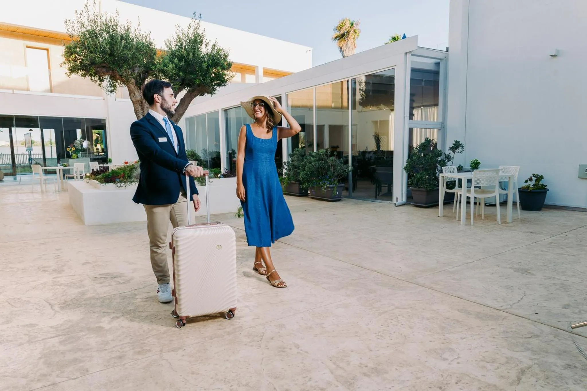 Inner courtyard view in Baitan Hotel