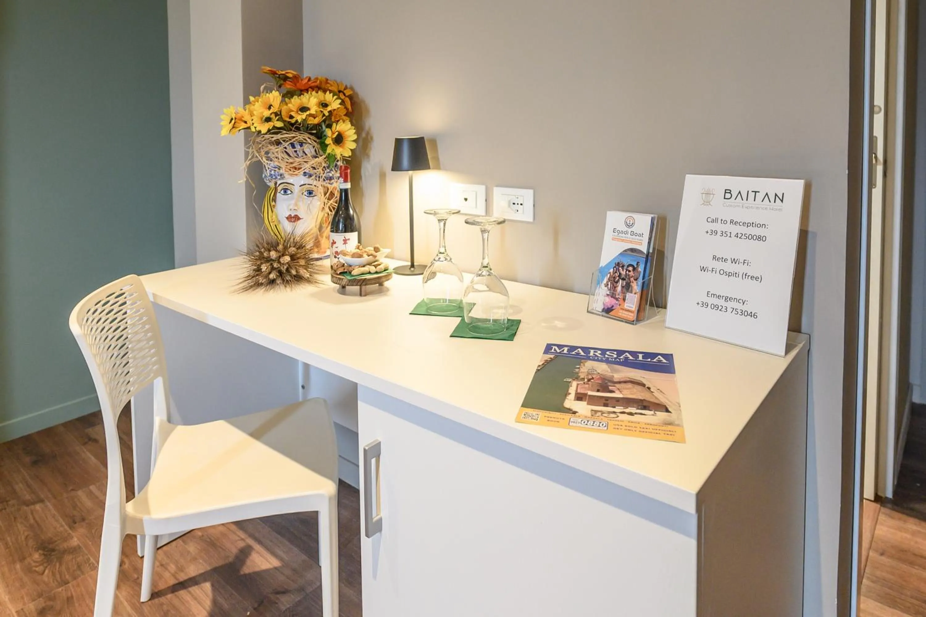 Decorative detail in Baitan Hotel