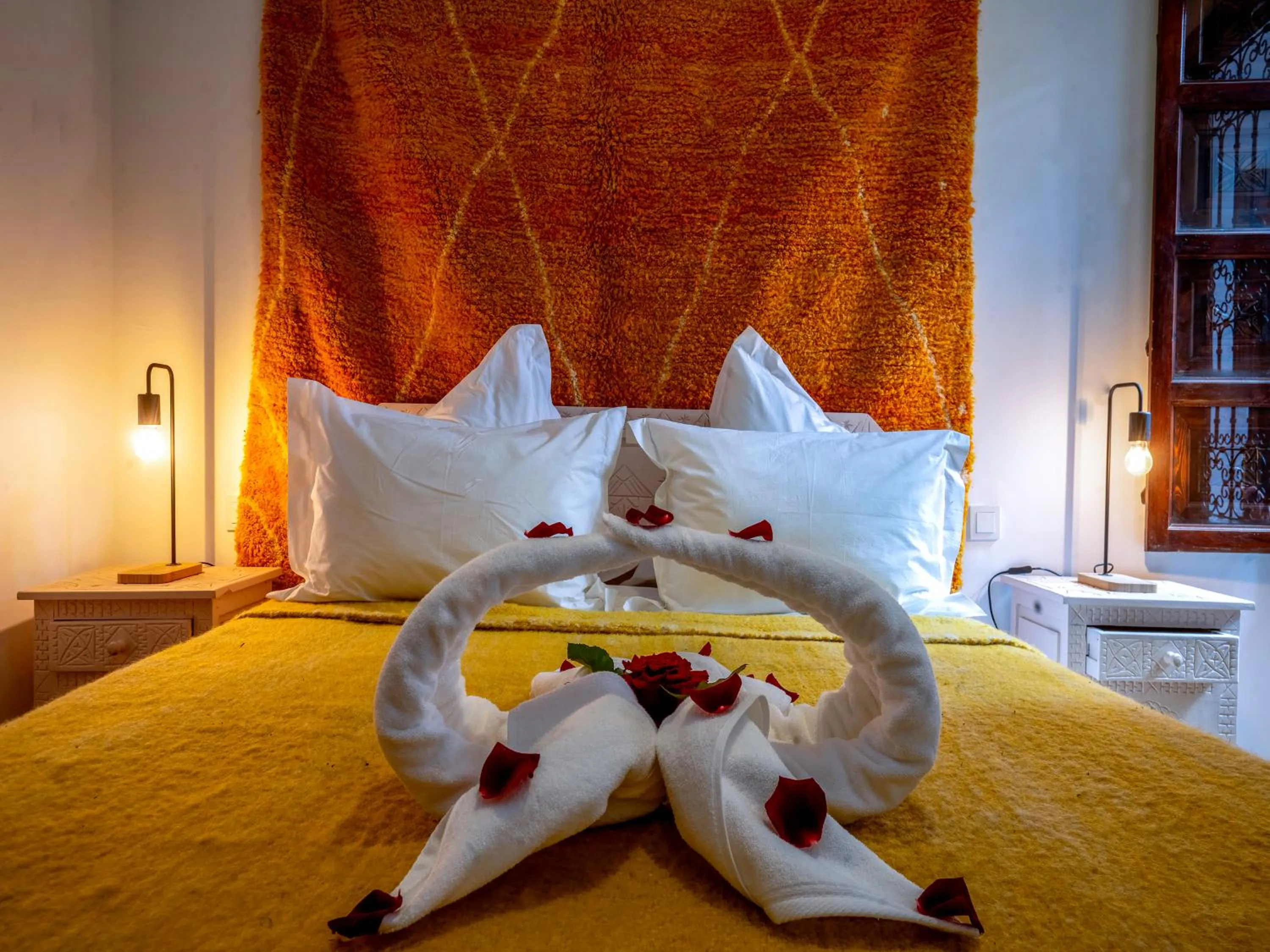 Bed in Kilimini Riad & SPA