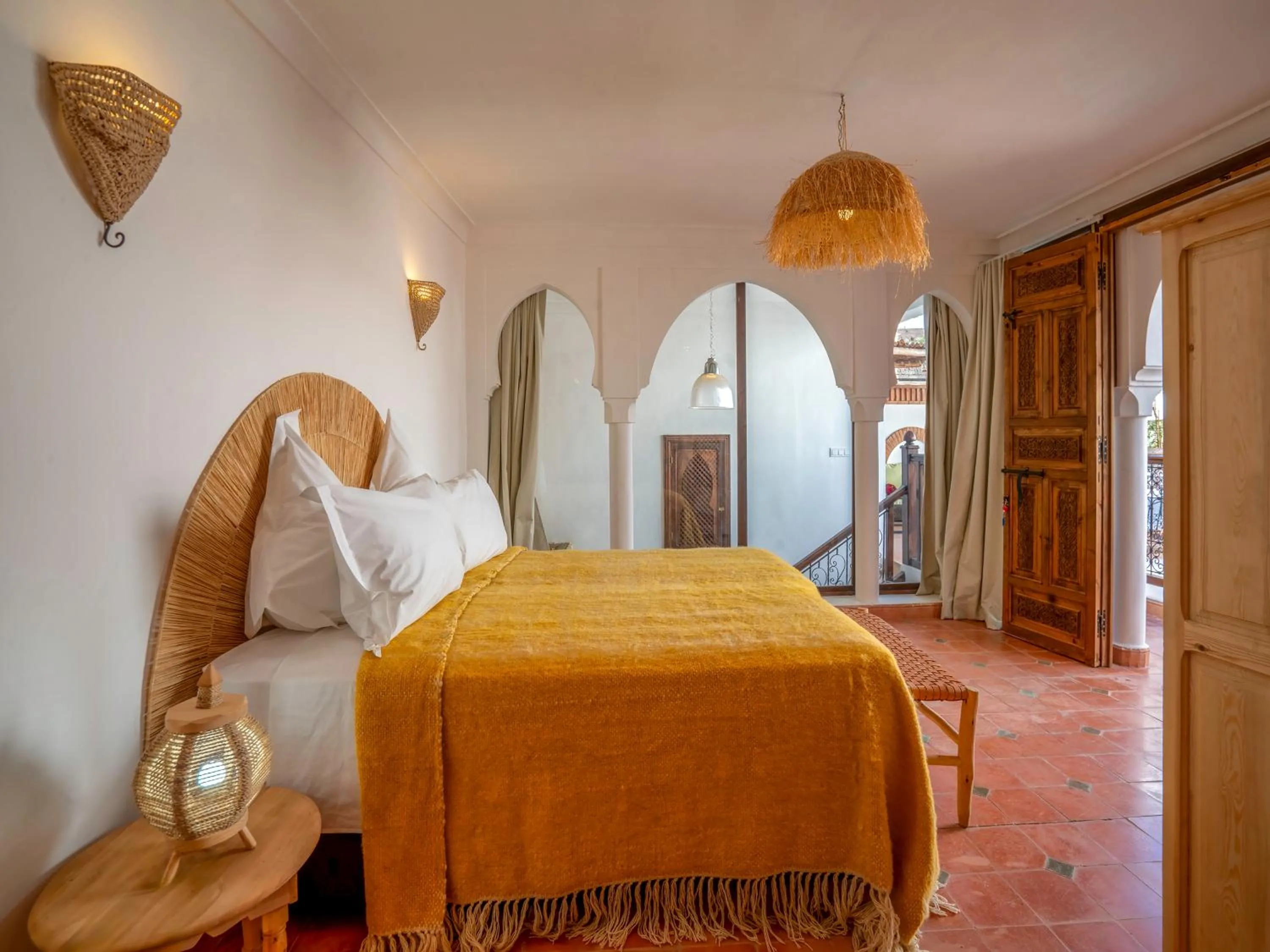 Bed in Kilimini Riad & SPA