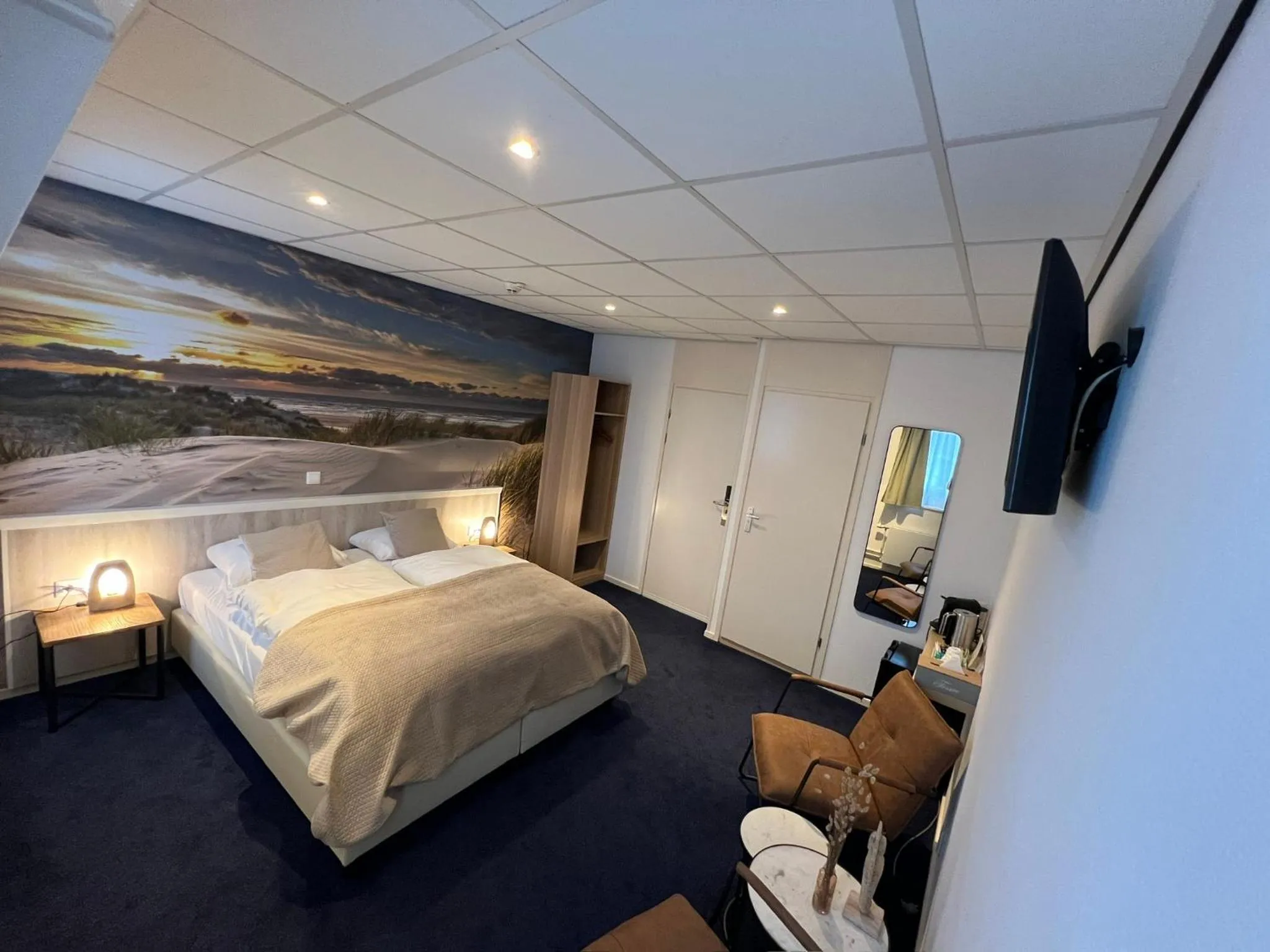 Bed in SEA YOU Hotel Noordwijk