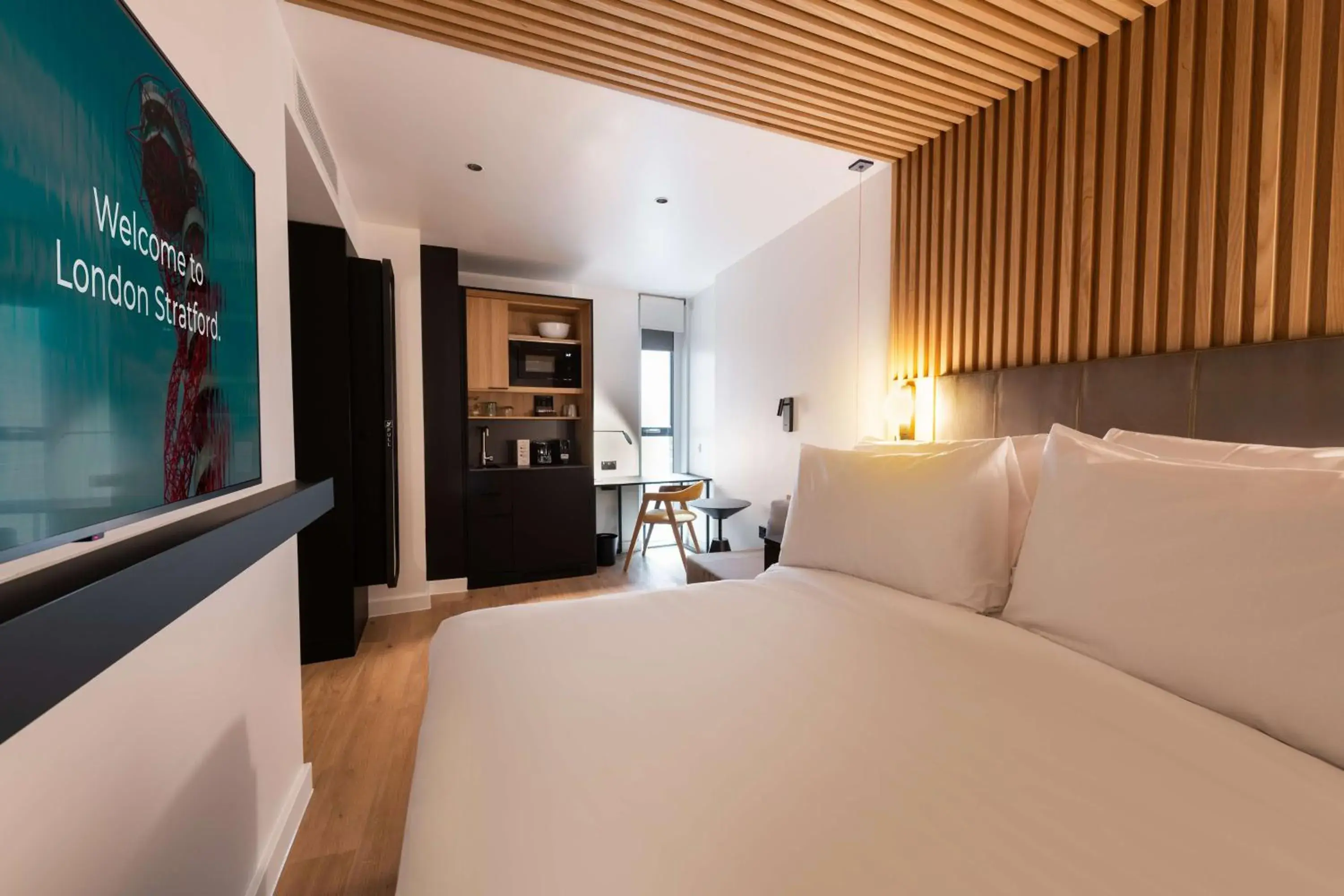 Bedroom, Bed in YOTELPAD London Stratford Bedroom, Bed in YOTELPAD London Stratford