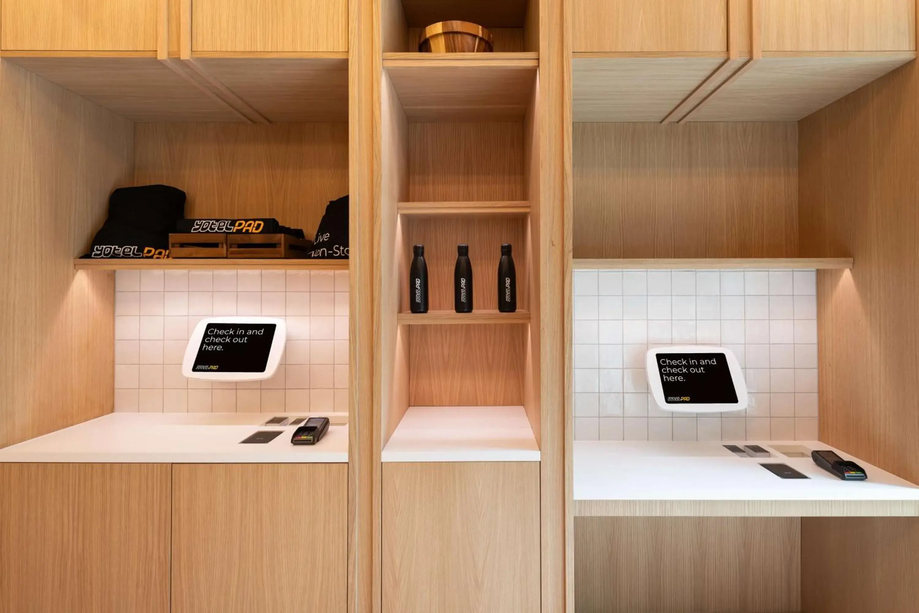 Lobby or reception in YOTELPAD London Stratford Lobby or reception in YOTELPAD London Stratford