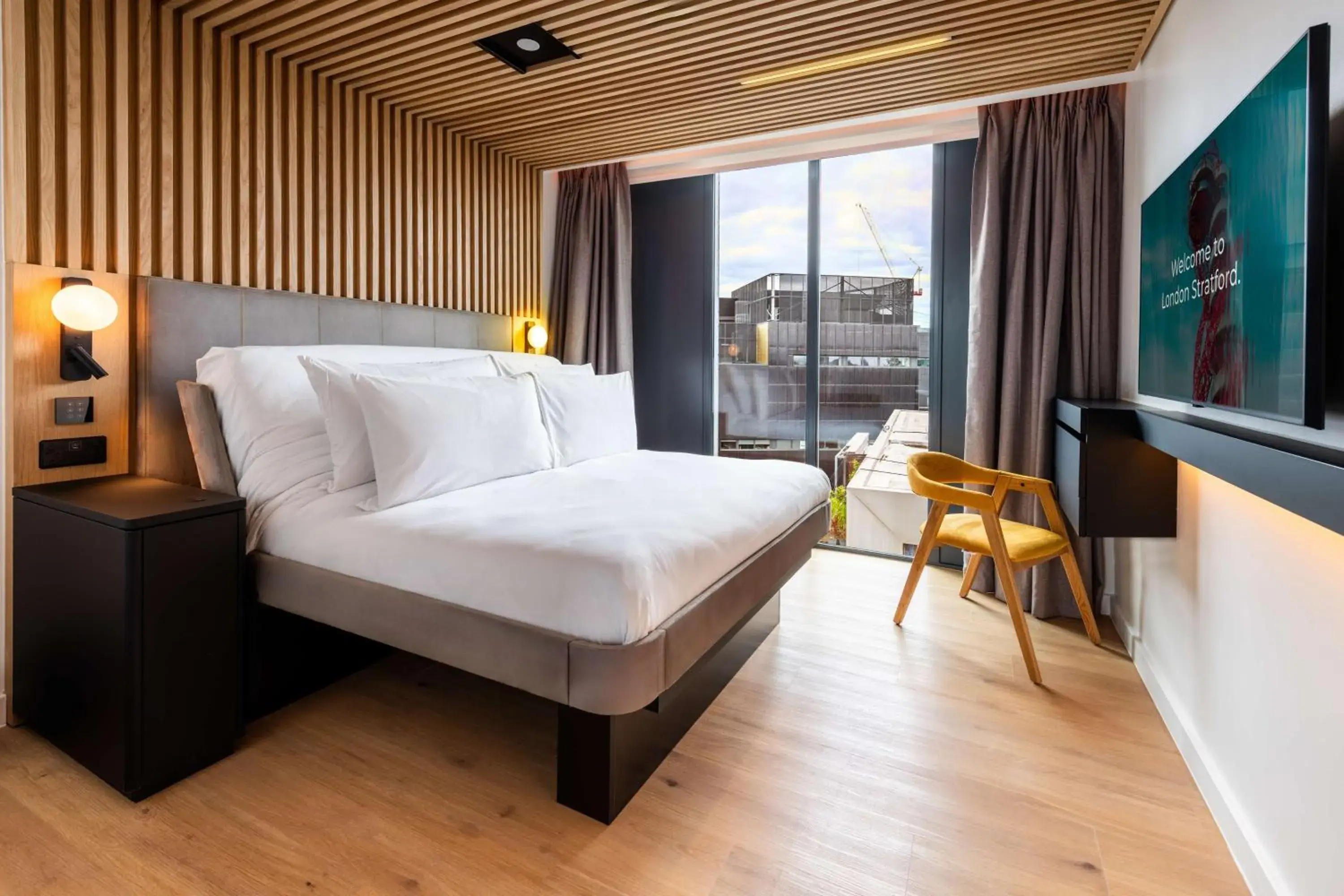 Bedroom, Bed in YOTELPAD London Stratford Bedroom, Bed in YOTELPAD London Stratford