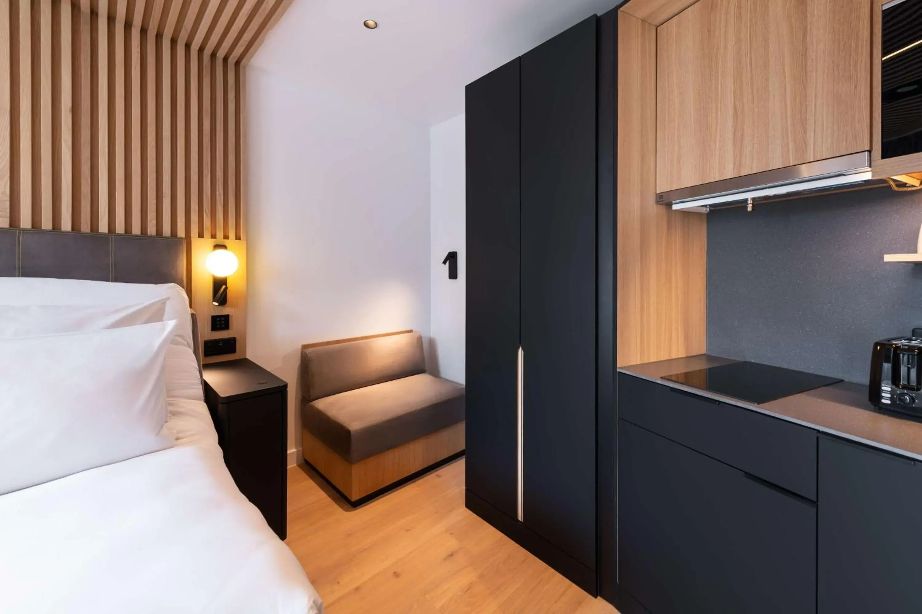 Bedroom, Bed in YOTELPAD London Stratford Bedroom, Bed in YOTELPAD London Stratford