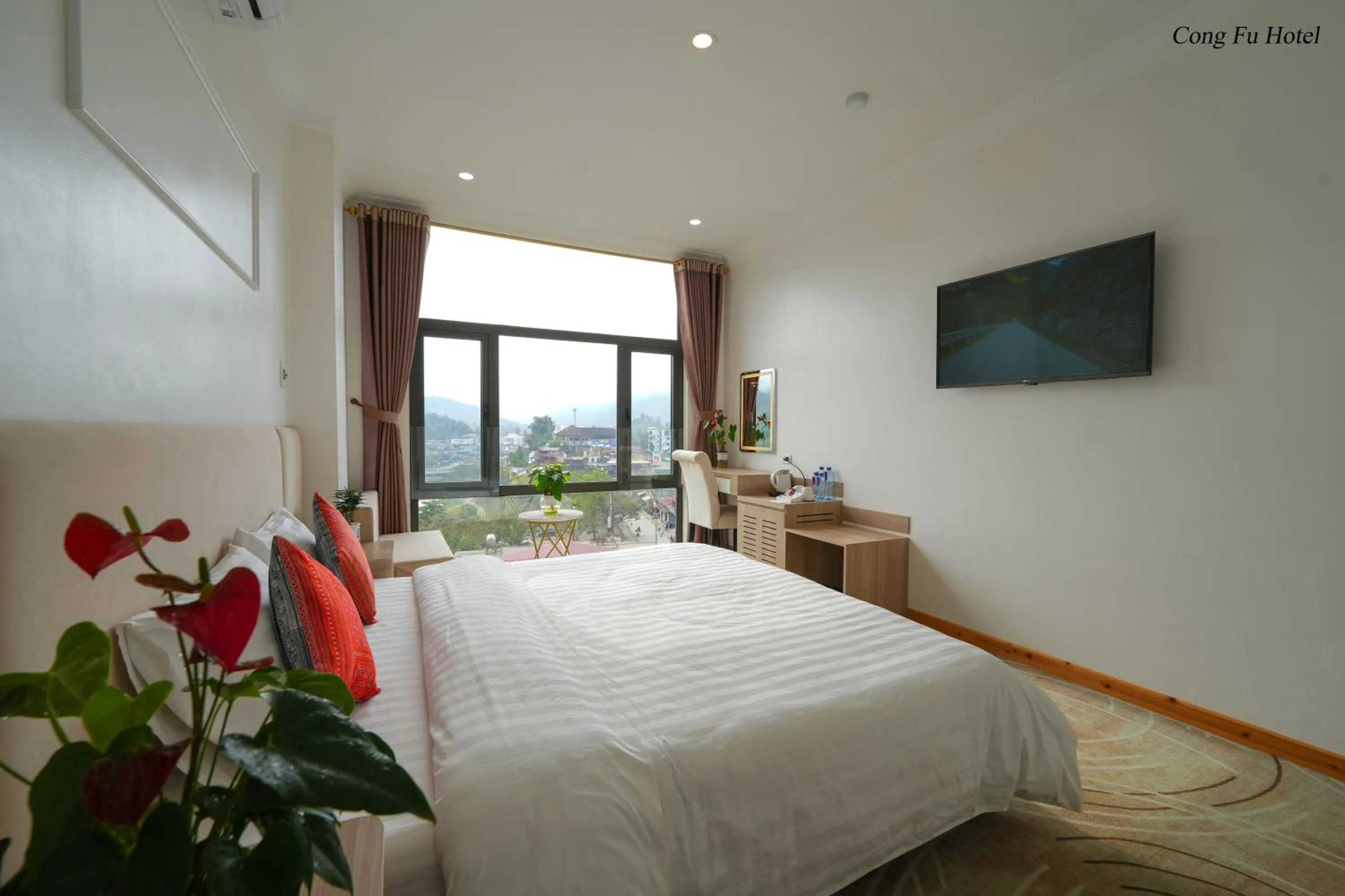 Bed in Cong Fu Hotel
