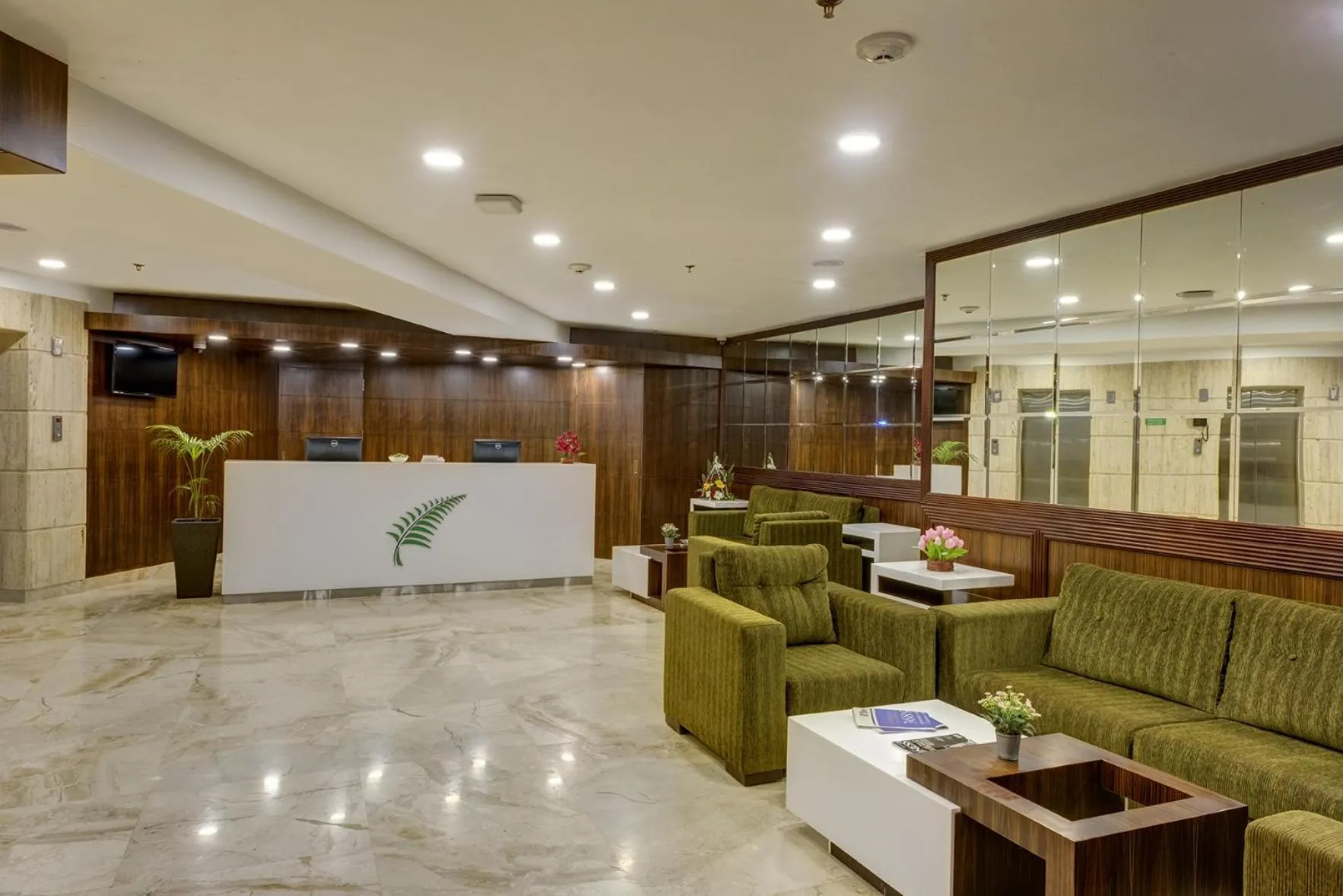 Lobby or reception in The Fern Residency Galaxy Mall