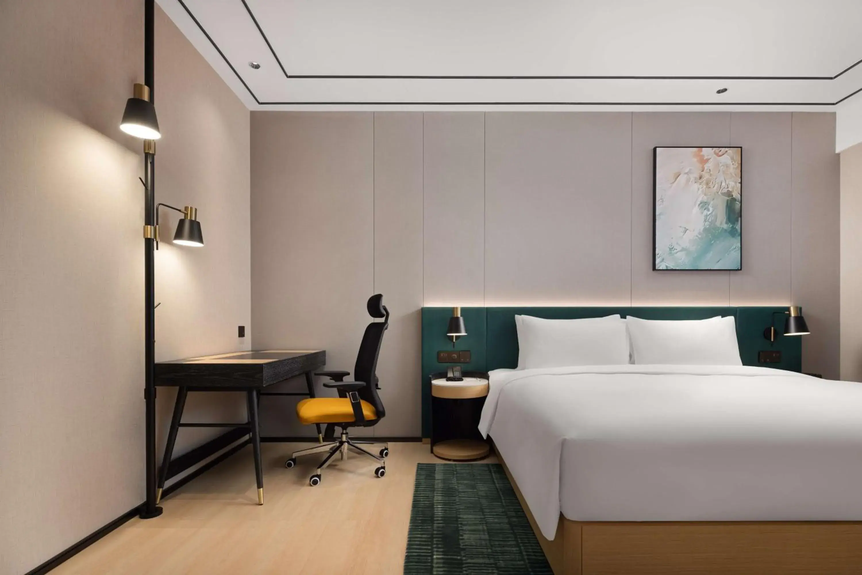 Bedroom, Bed in Hilton Garden Inn Chengdu Chunxi Road Center Bedroom, Bed in Hilton Garden Inn Chengdu Chunxi Road Center