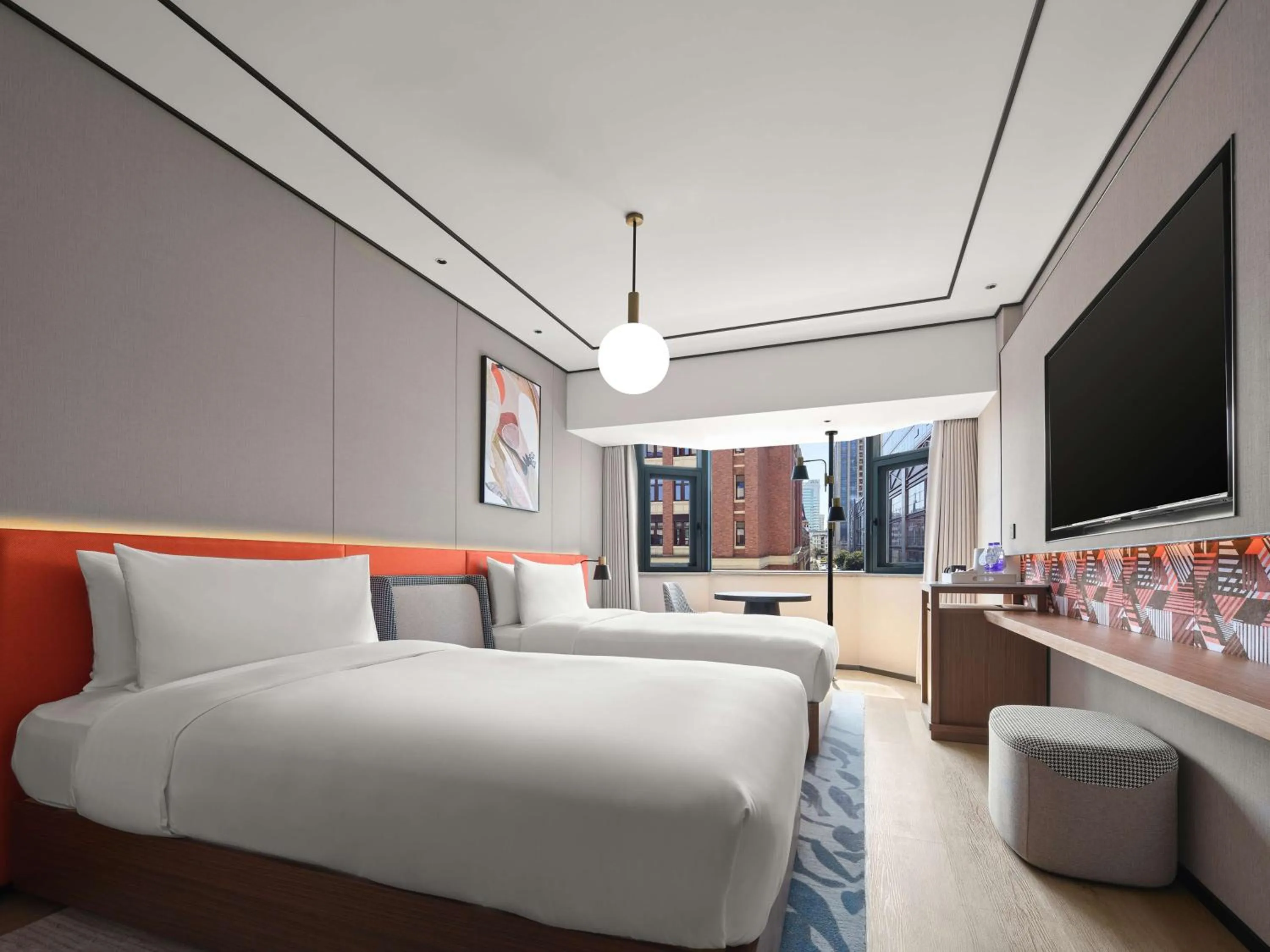 Bed in Hilton Garden Inn Hangzhou West Lake