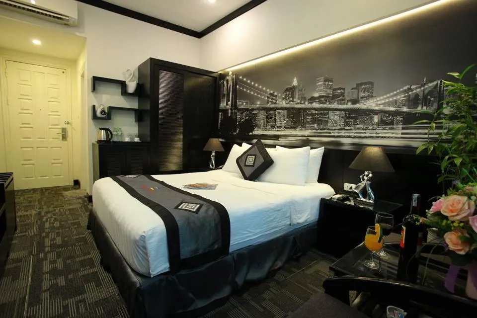 Bed in Tuong Vi Hotel