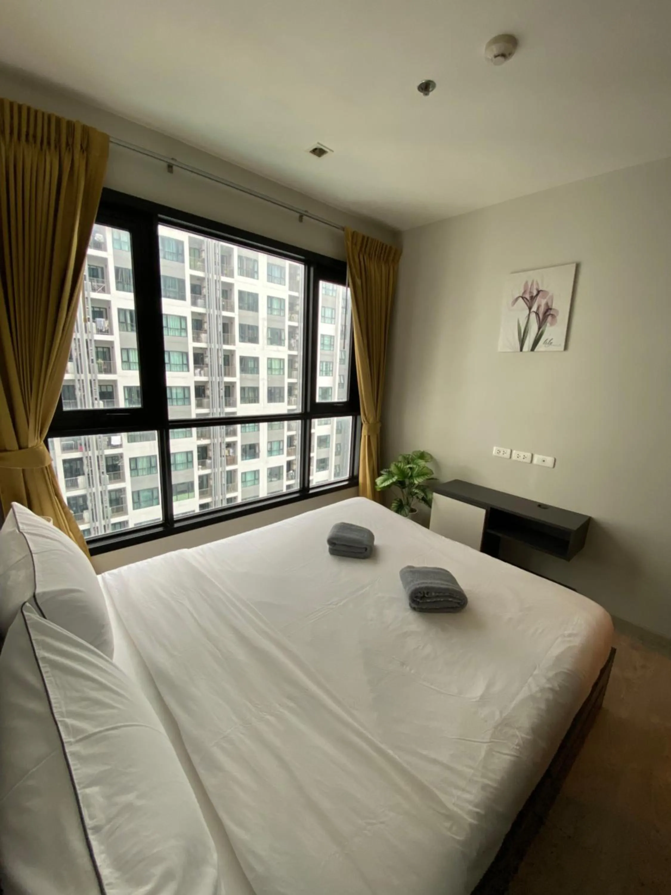 Bed in The base in pattaya condo