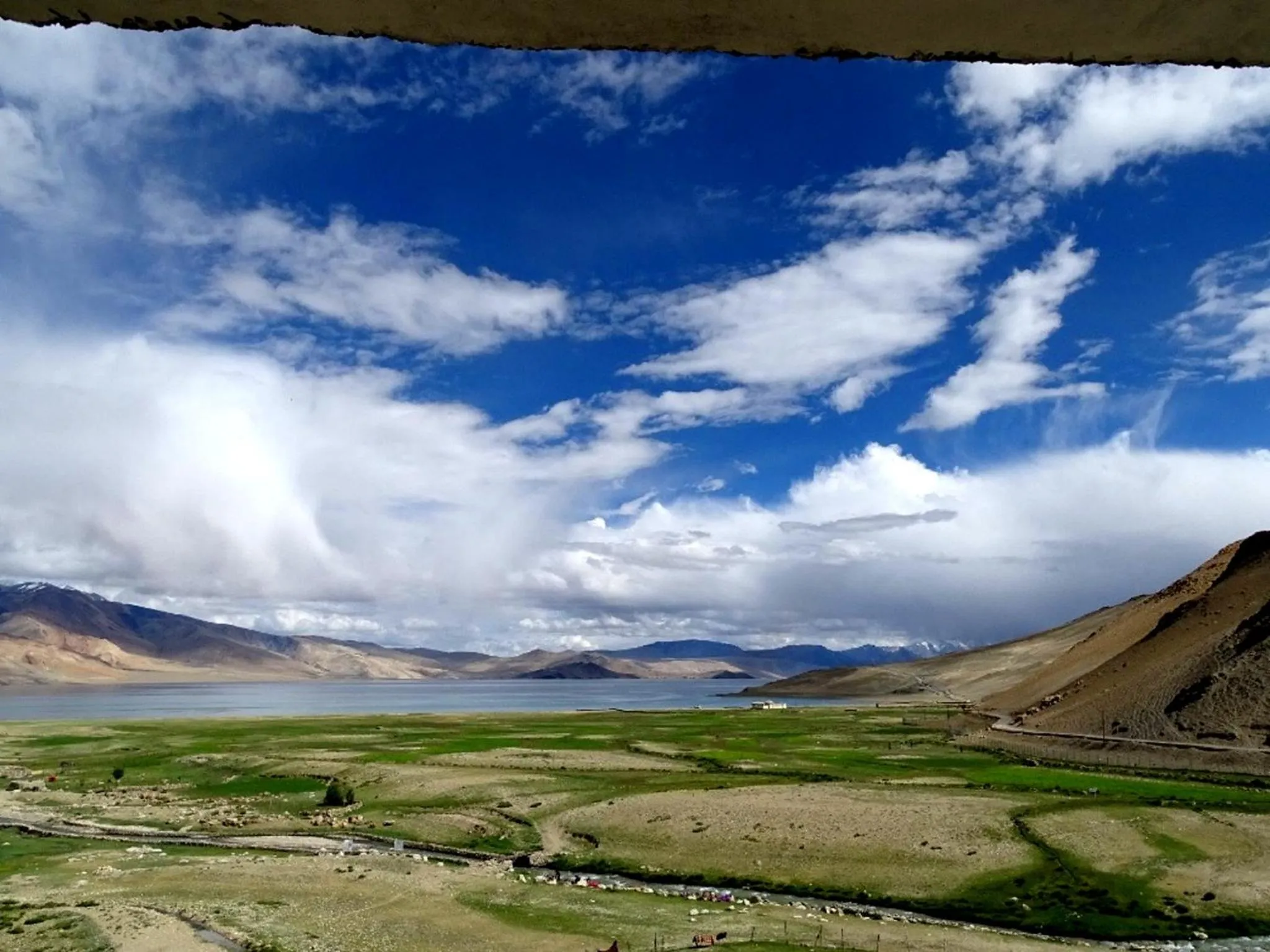 Lake view in Tsomoriri Hotel Lake View