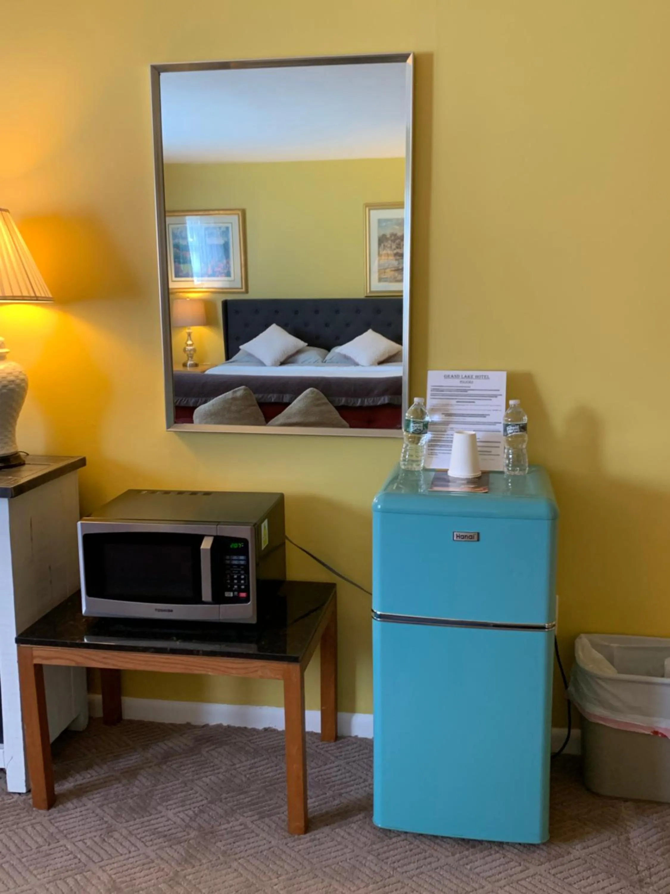 Bed in Grand Lake Hotel