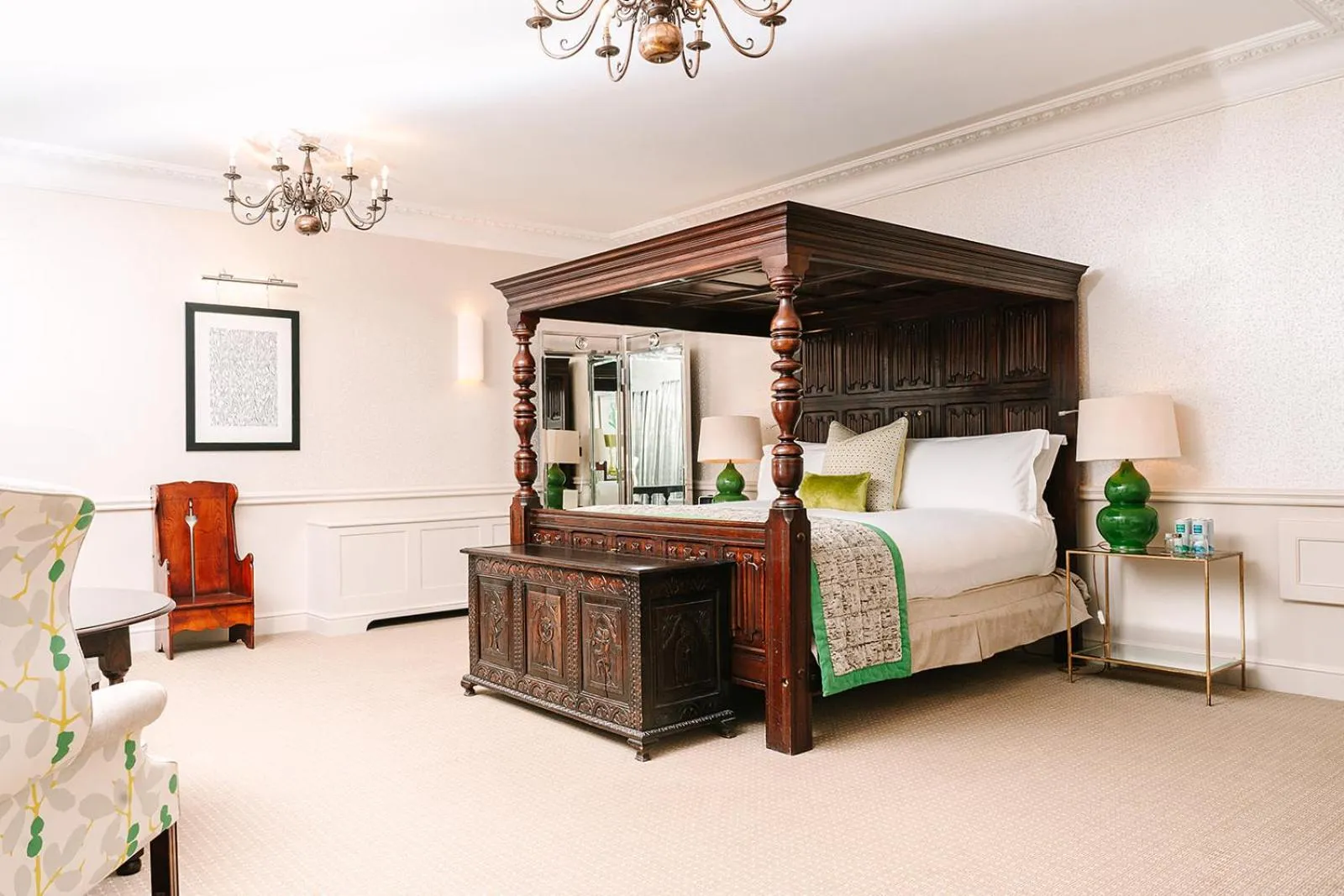 Bed in Pennyhill Park Hotel and Spa