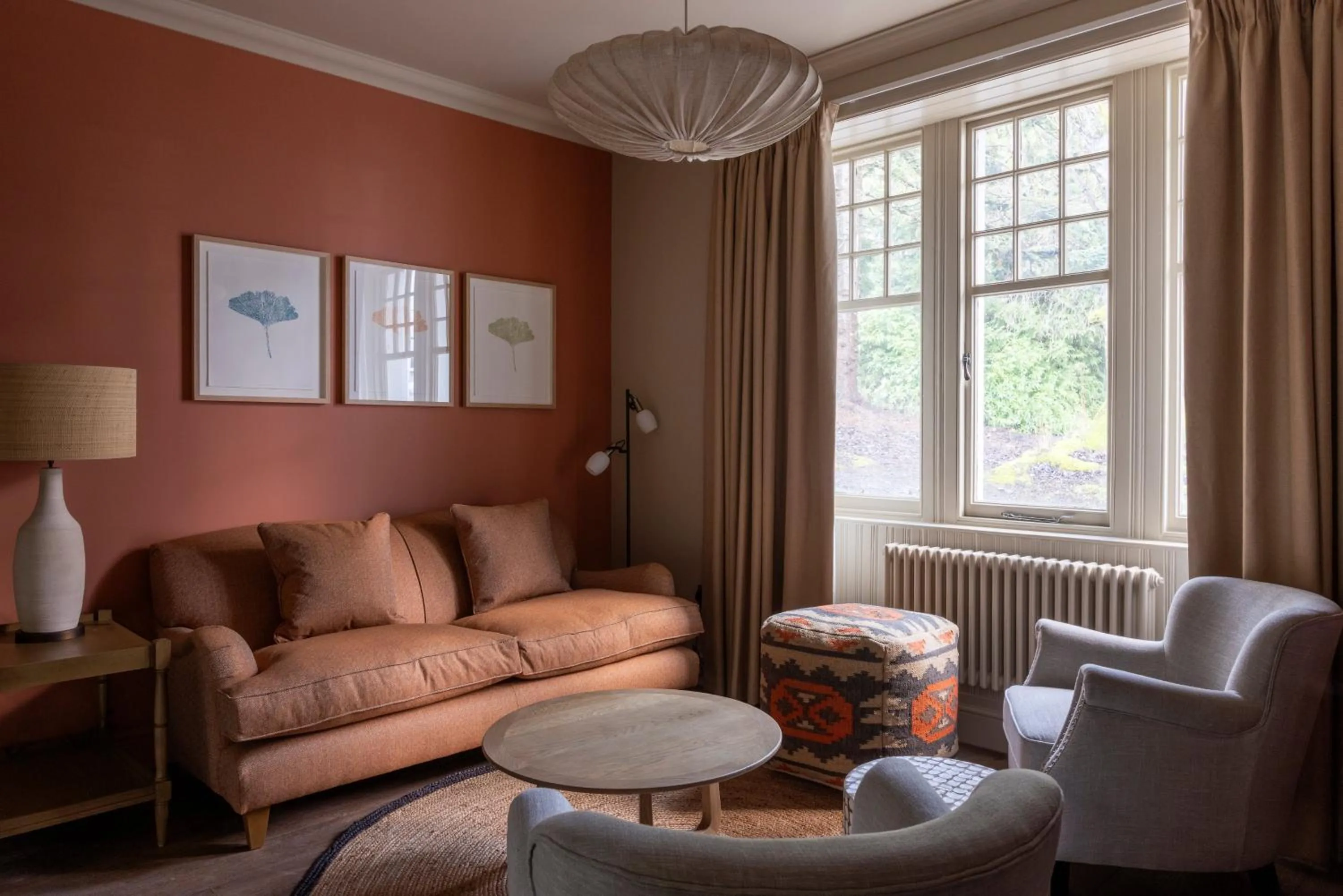 Seating area in Pine Trees Hotel Pitlochry