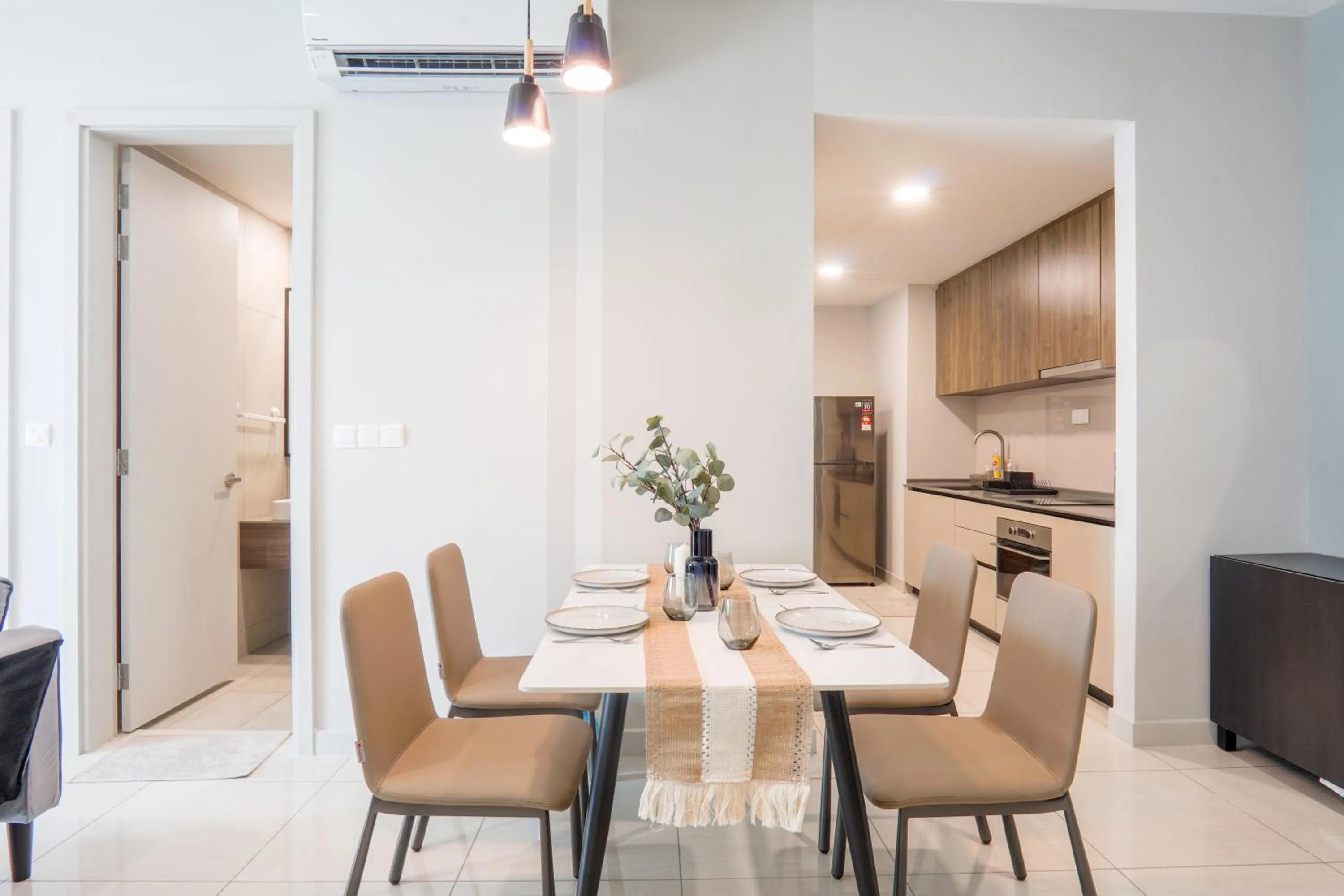 Dining area in Datum Jelatek Residence by Airhost