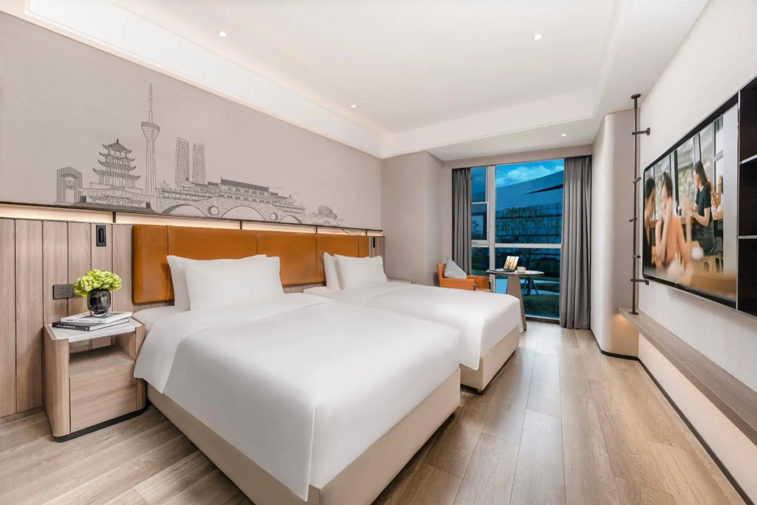 Bed in Citadines Connect East Chengdu