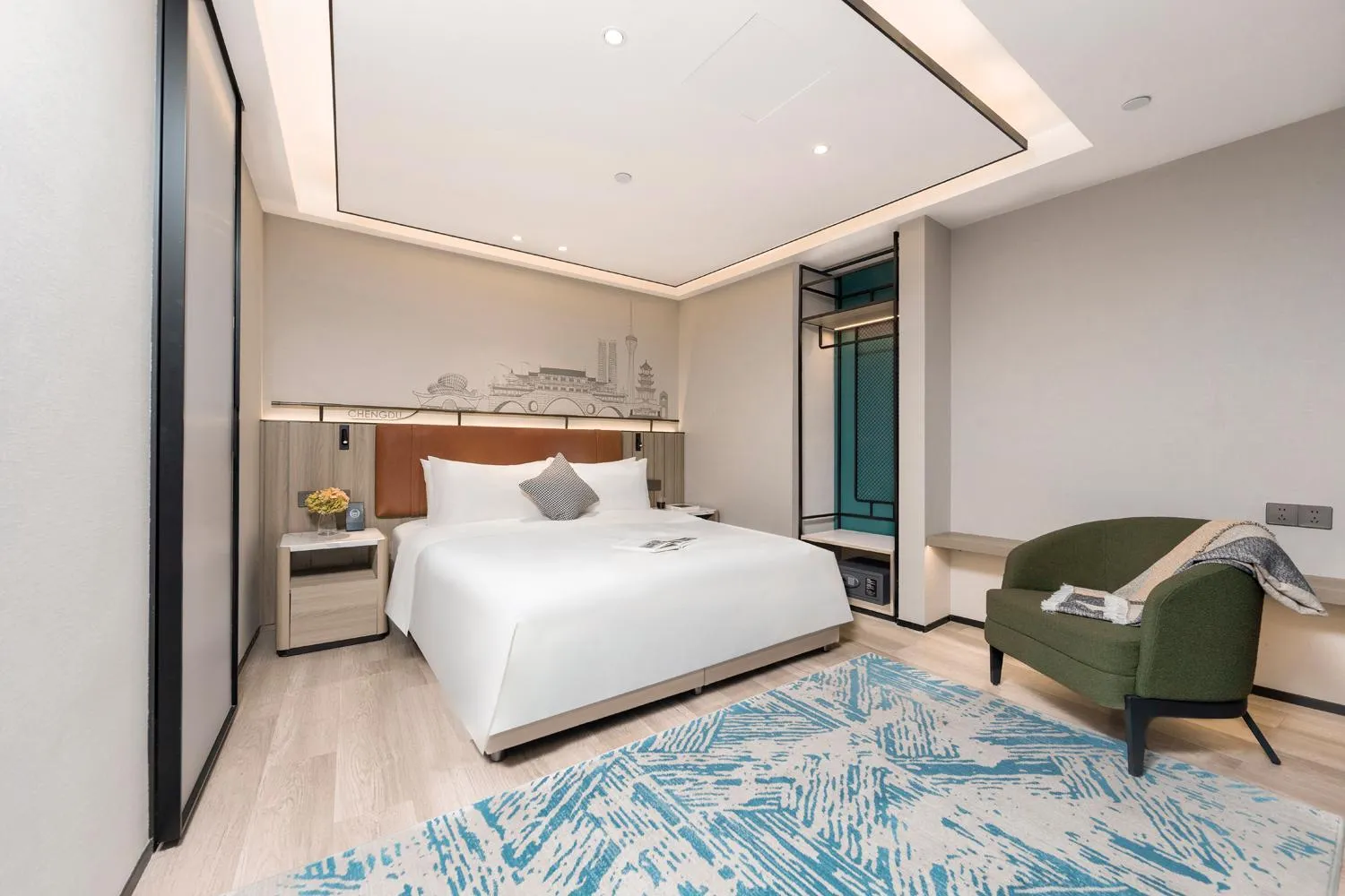 Bed in Citadines Connect East Chengdu
