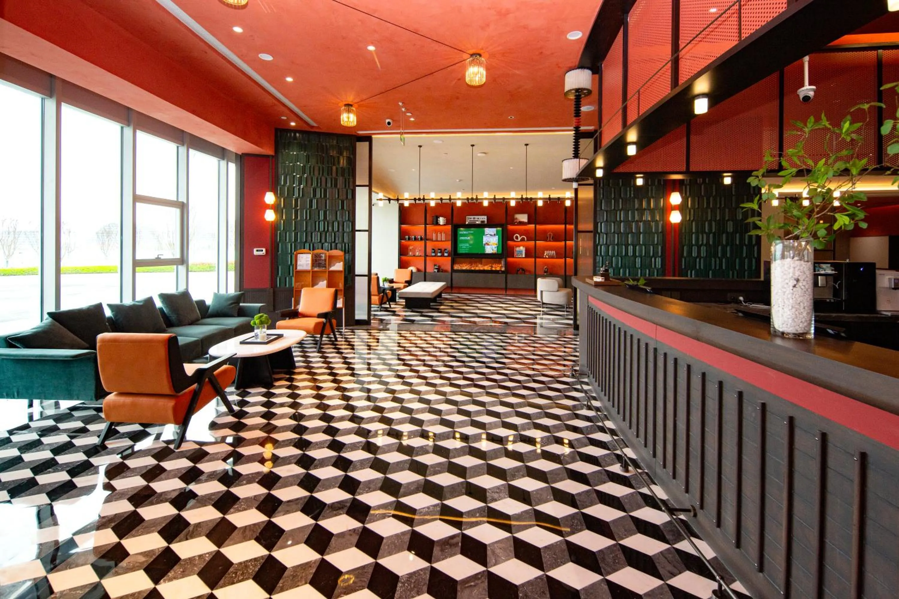 Seating area in Citadines Connect East Chengdu