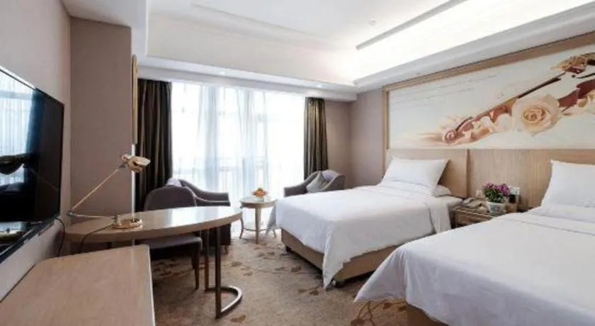 Bed in Vienna Hotel Chongqing Yongchuan High-Speed Railway Station Xinglong Lake