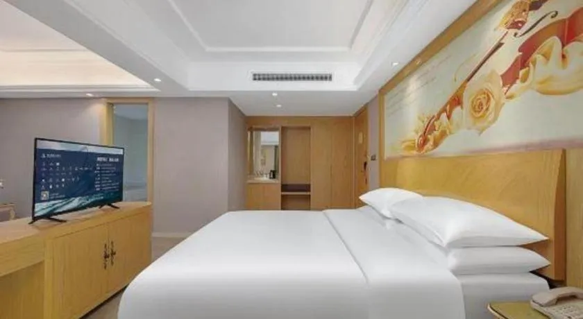 Bed in Vienna Hotel Chongqing Yongchuan High-Speed Railway Station Xinglong Lake