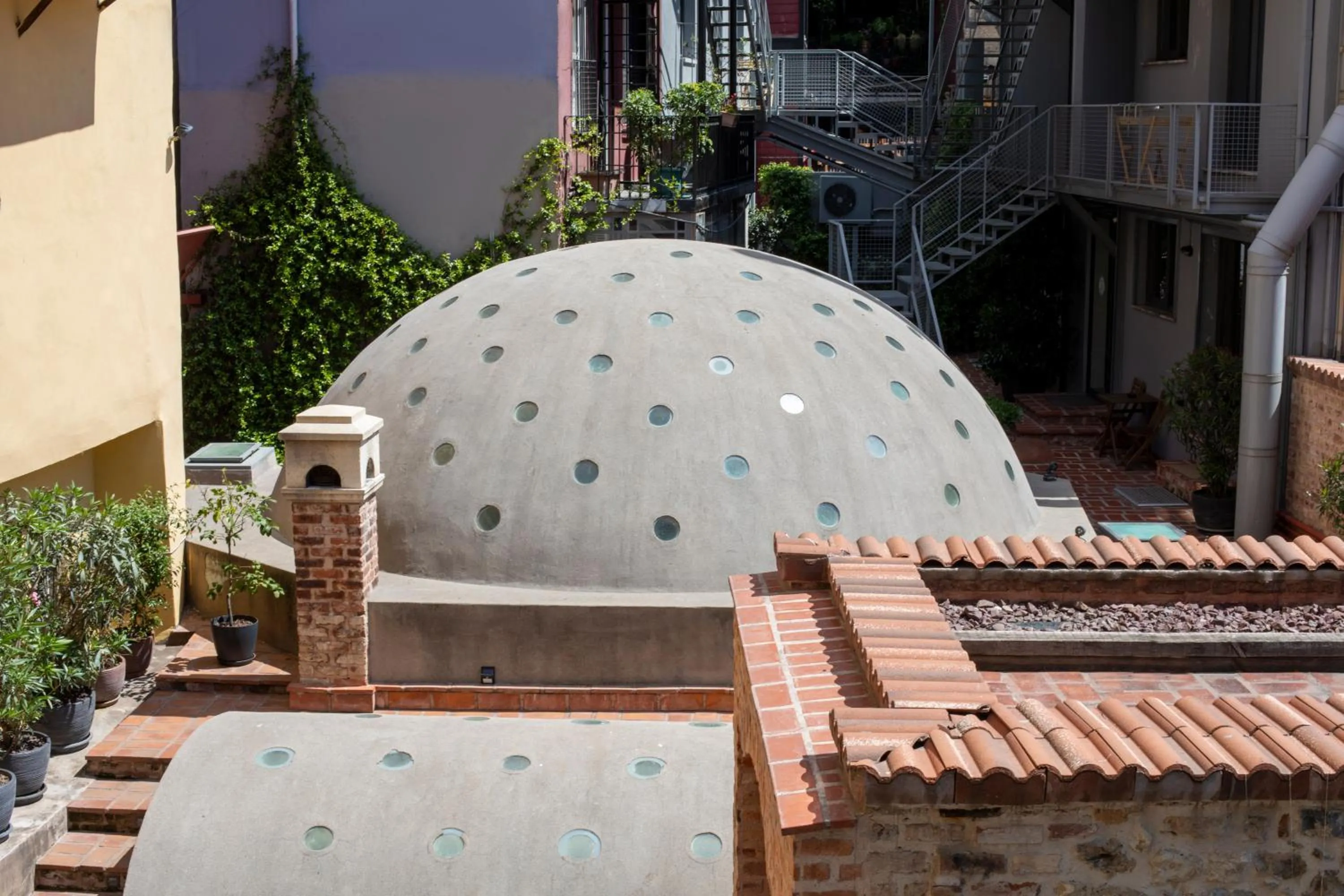 Inner courtyard view in Hammamhane Hotel