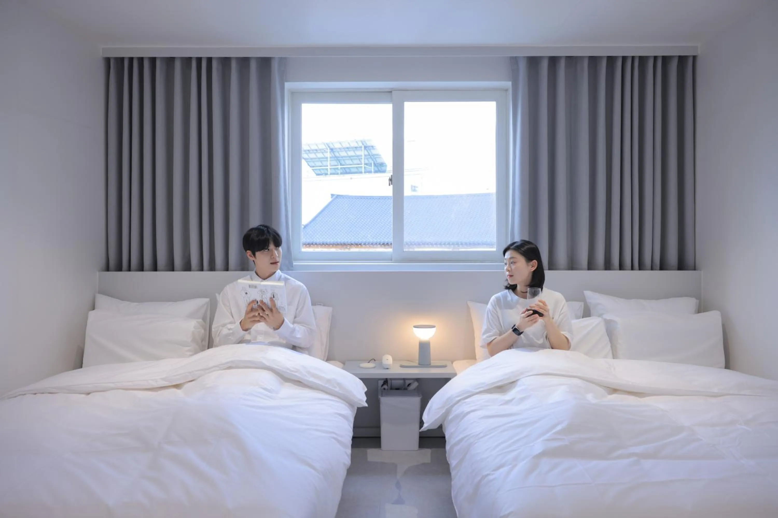 Bed in Aank Air Hotel Daejeon