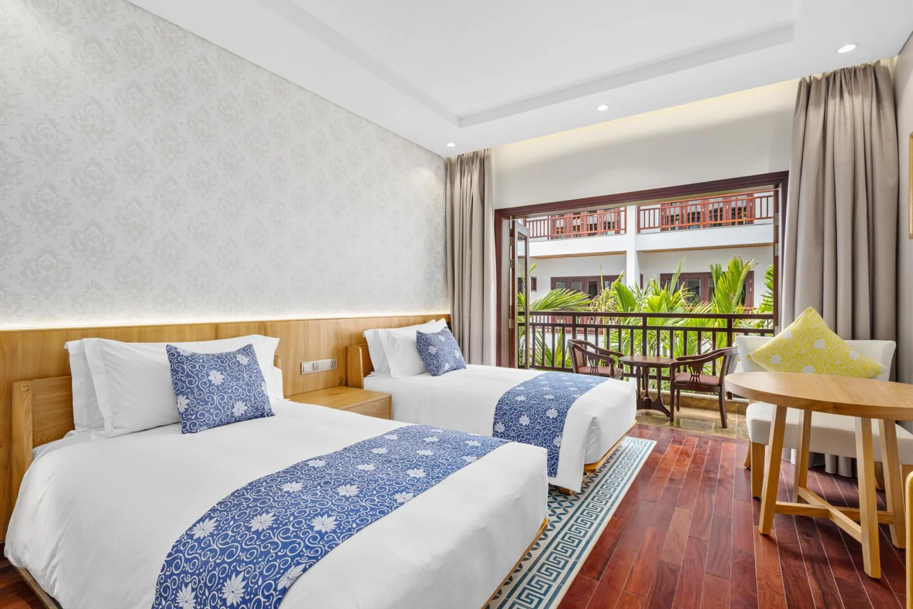 Bed in Wafaifo Resort Hoi An