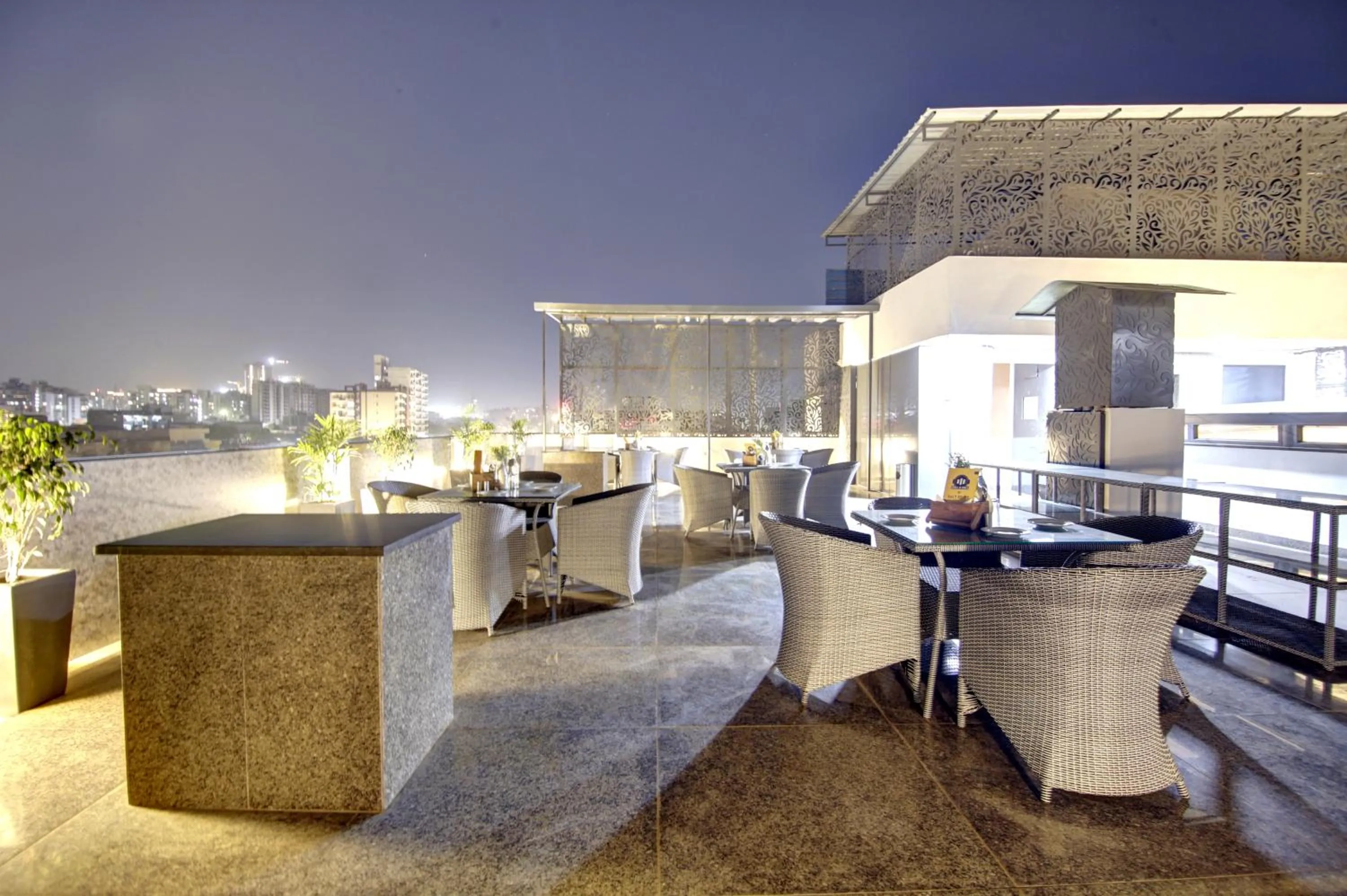 Patio in Saltstayz Premier - Near Golf Course Road & Sector 57