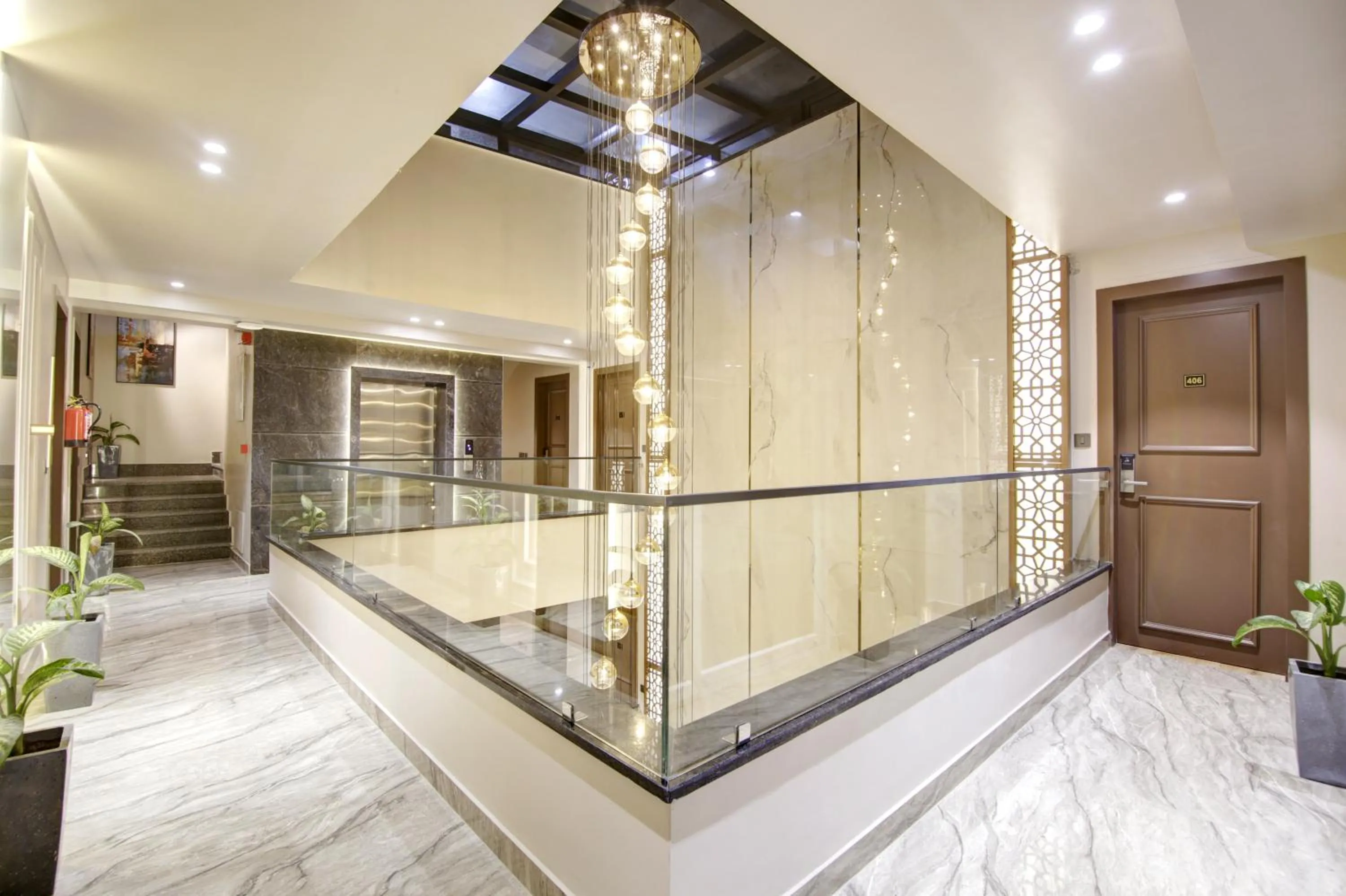 elevator in Saltstayz Premier - Near Golf Course Road & Sector 57