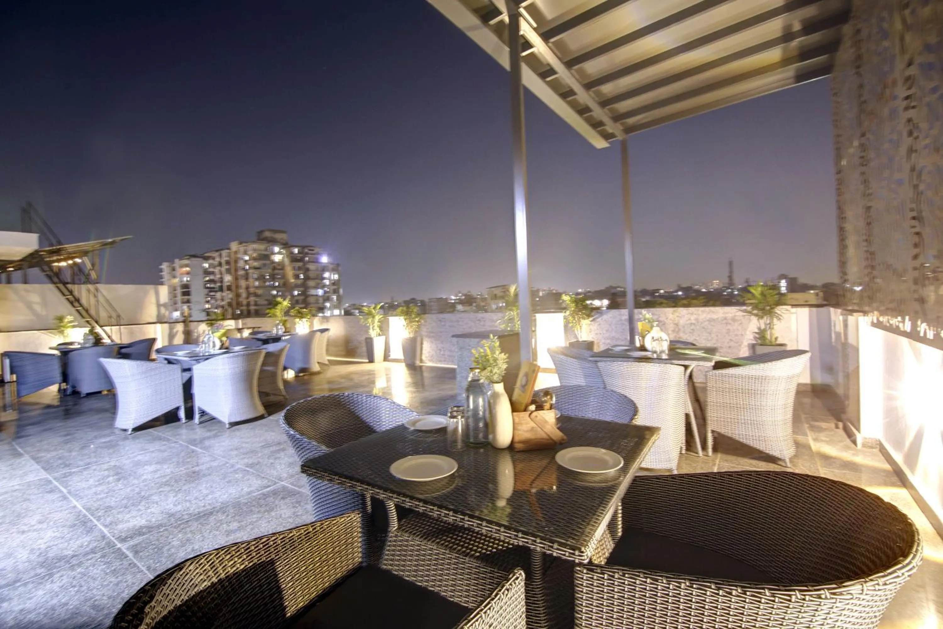 Patio in Saltstayz Premier - Near Golf Course Road & Sector 57