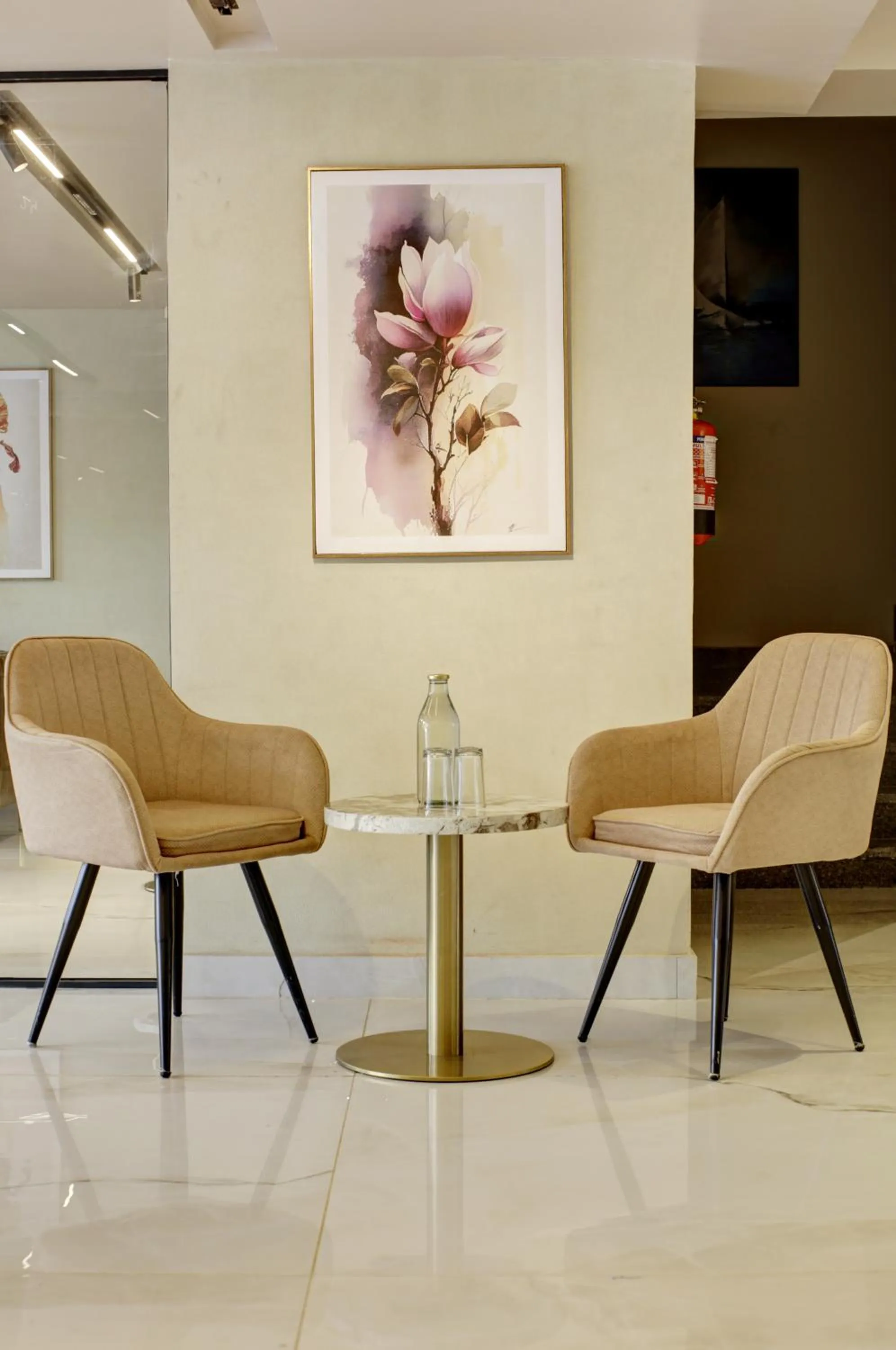 Living room in Saltstayz Premier - Near Golf Course Road & Sector 57