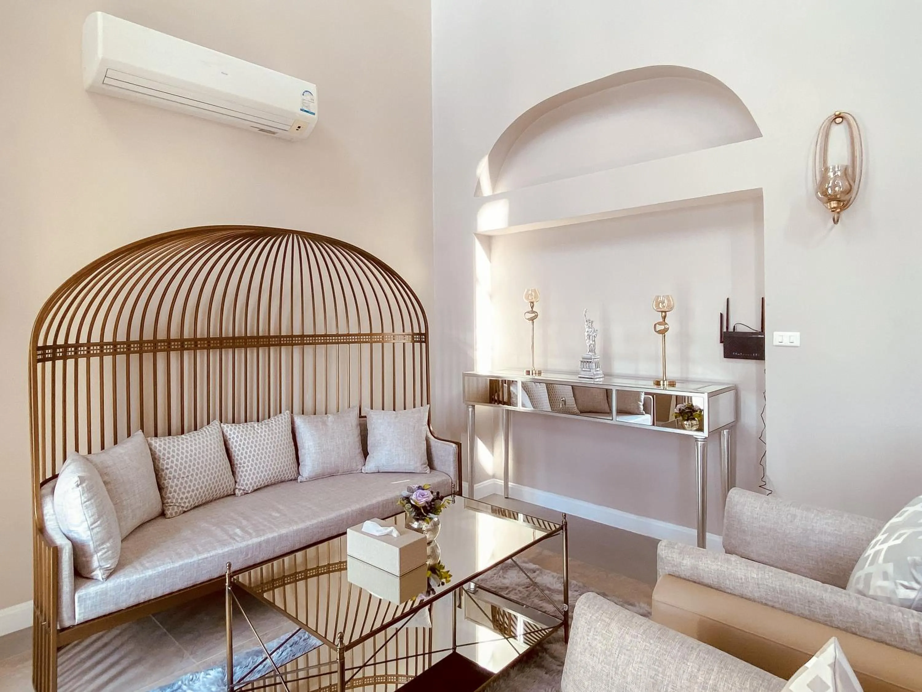 Living room in Villetta The Eyrie Khaoyai