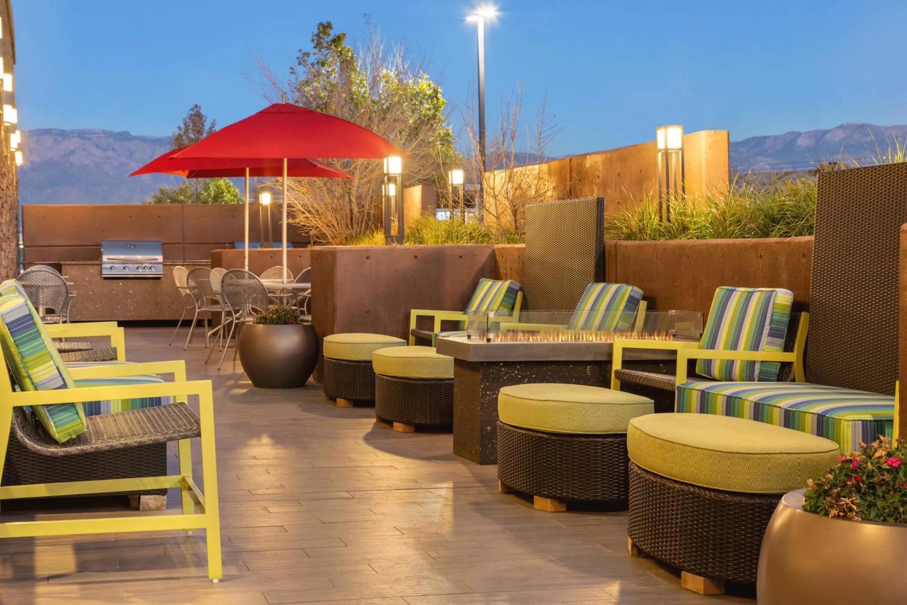 Patio in Home2 Suites by Hilton Albuquerque Downtown/University