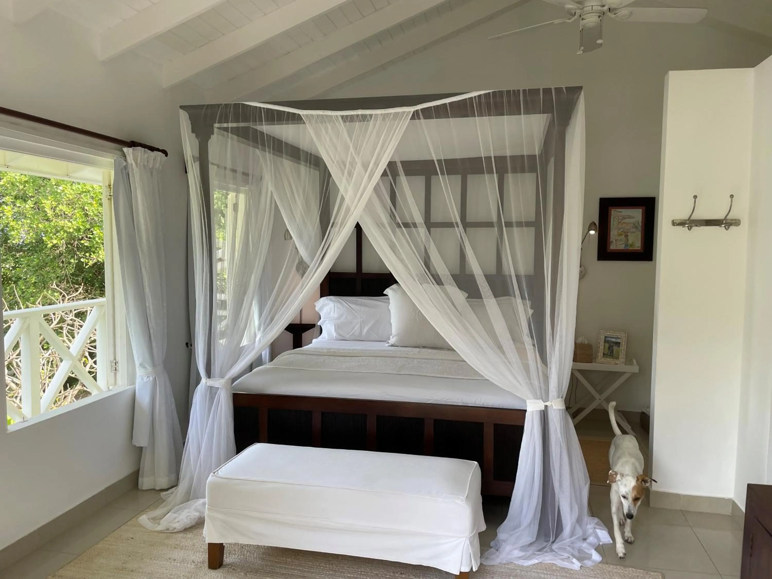 Bedroom, Bed in Firefly Estate Bequia