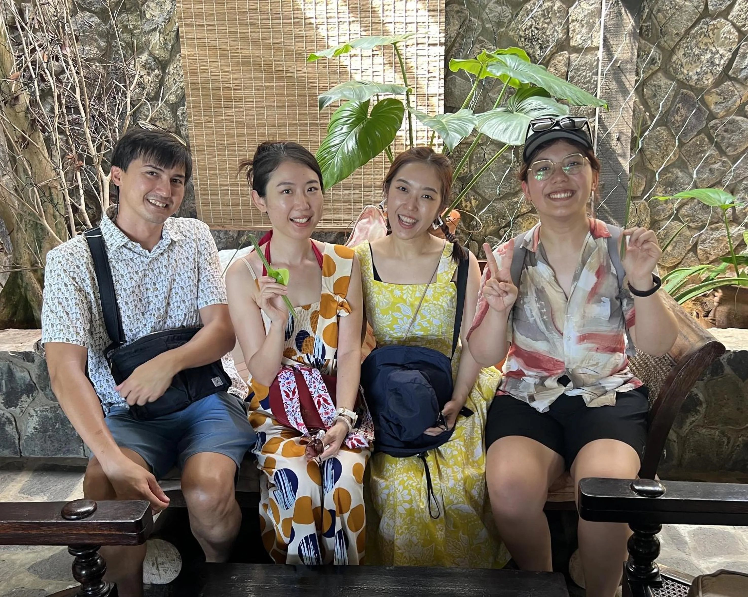 group of guests in Firefly Estate Bequia