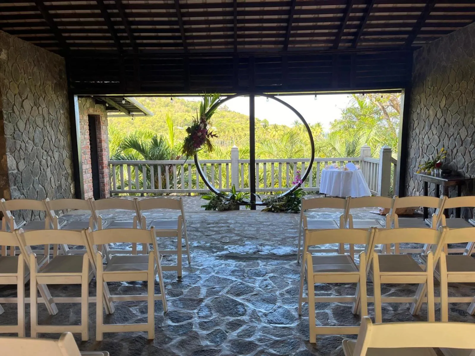 wedding in Firefly Estate Bequia