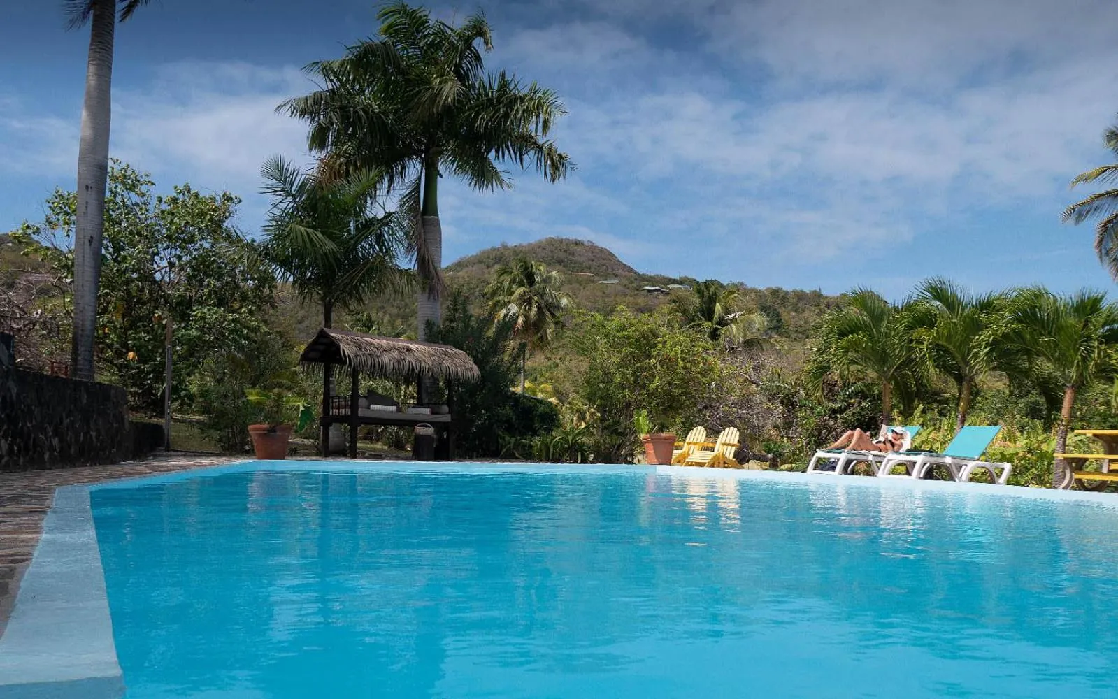 Swimming pool in Firefly Estate Bequia