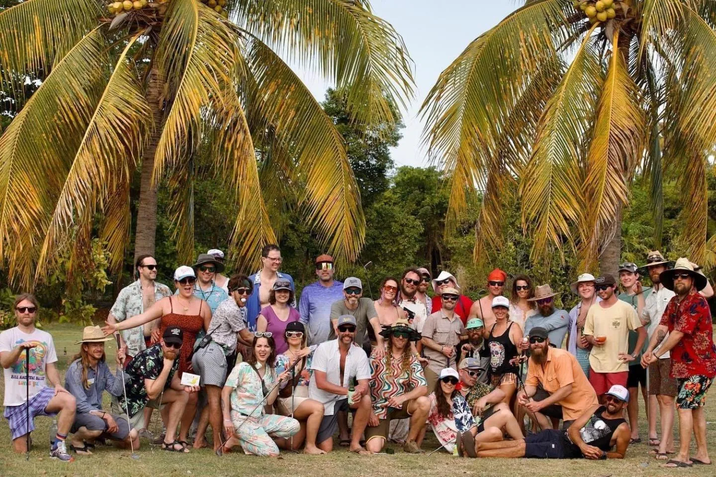 group of guests in Firefly Estate Bequia